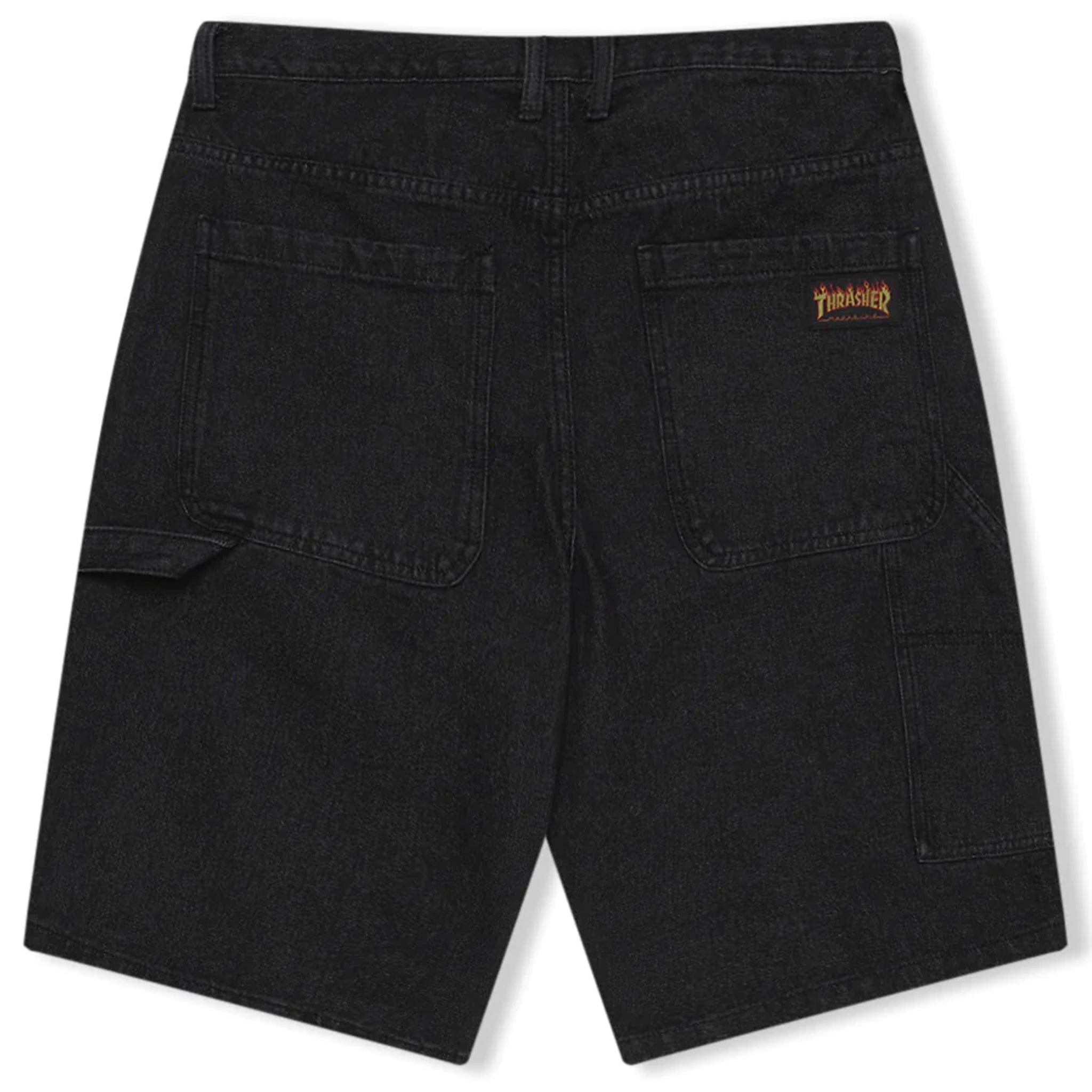 Thrasher SKATEGOAT DENIM CARPENTER SHORTS (Black)
