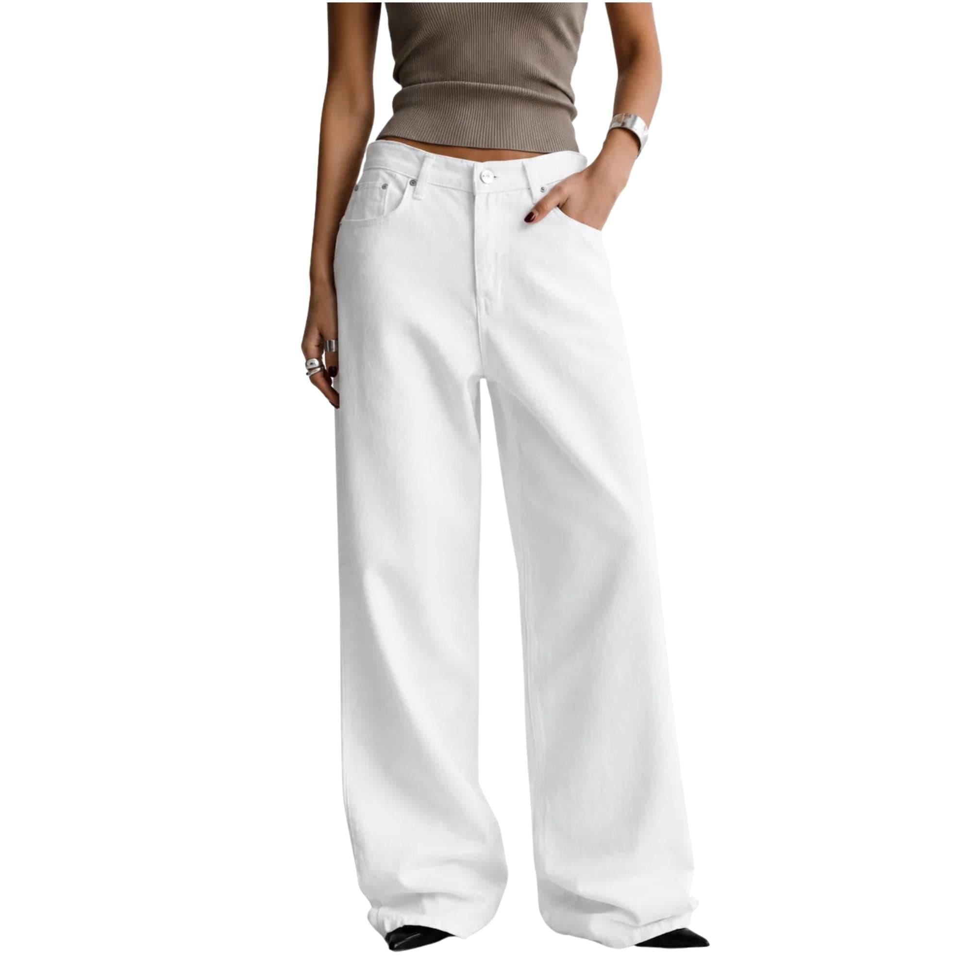K-Fashion WHITE DENIM TROUSERS (بنطلون) GAROSU - GIL