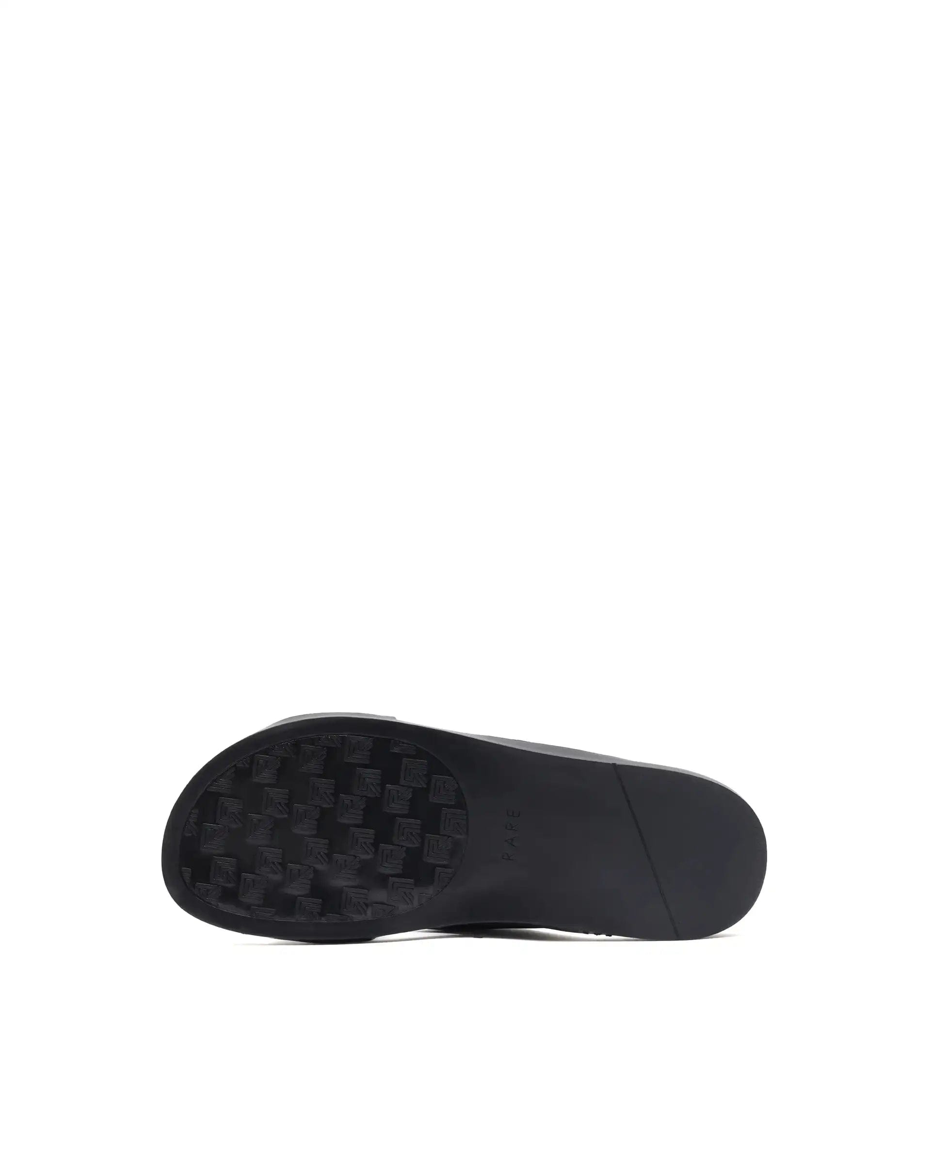 RAREZ Rare Rabbit Men's Stride Black Slip - On Closure Sandal