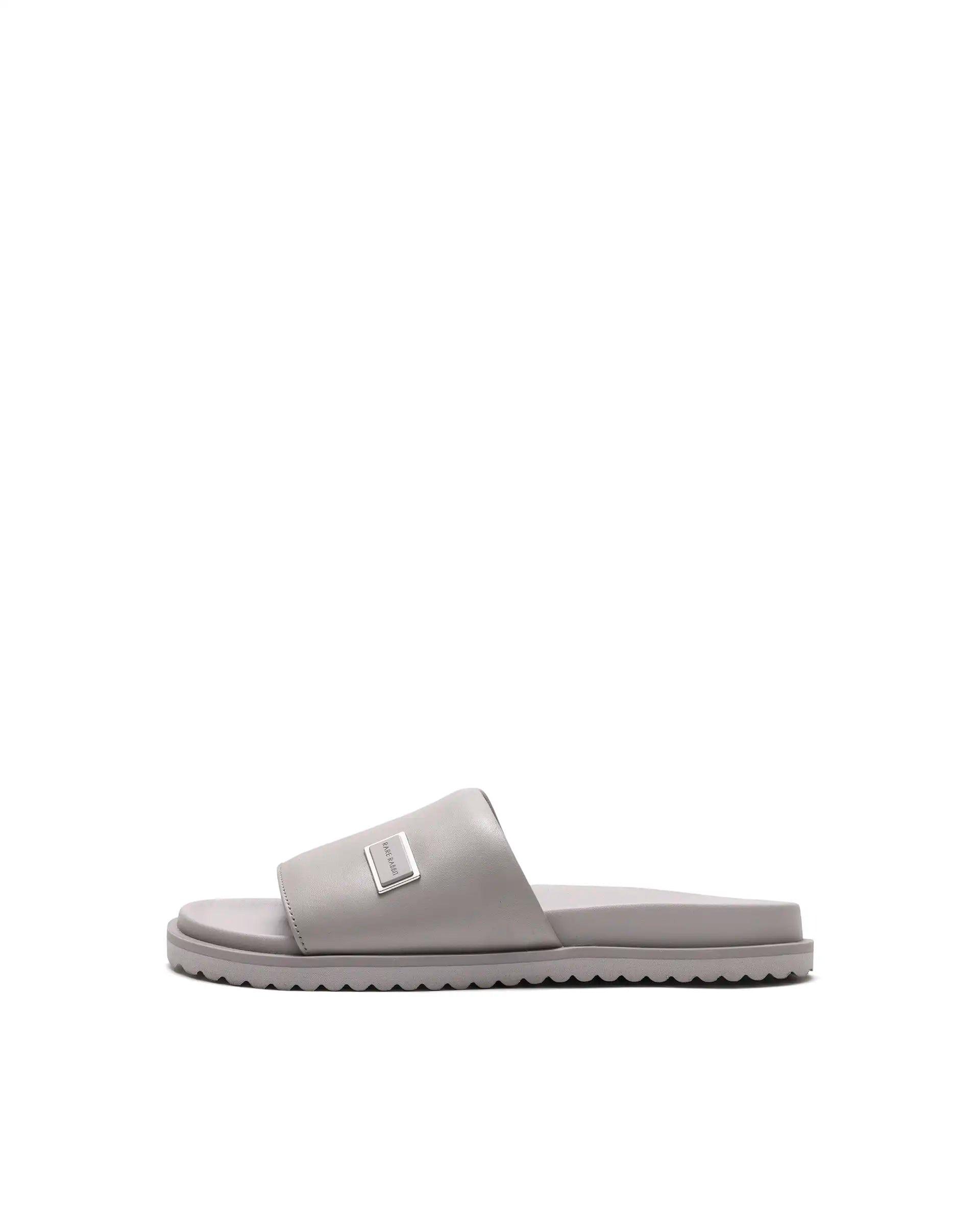Rarez Men's Camden Light Grey Slip - On Closure Sandal