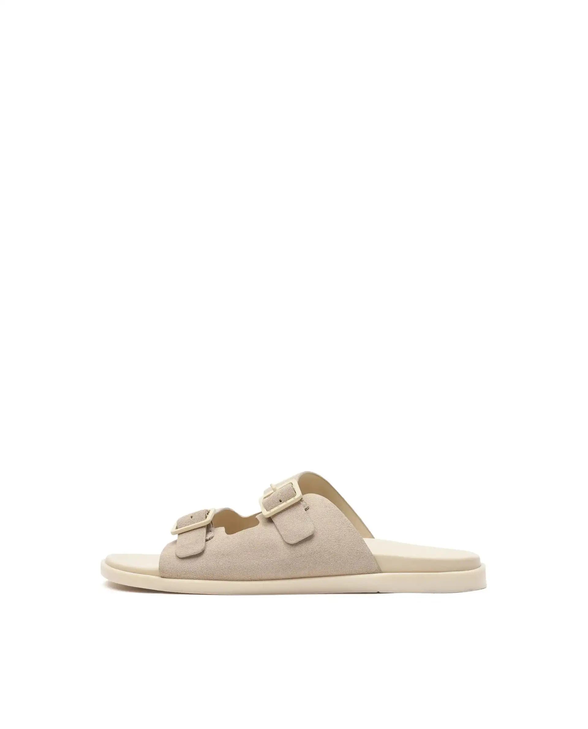 RAREZ Rare Rabbit Men's Raro Dark Beige Leather Sandal