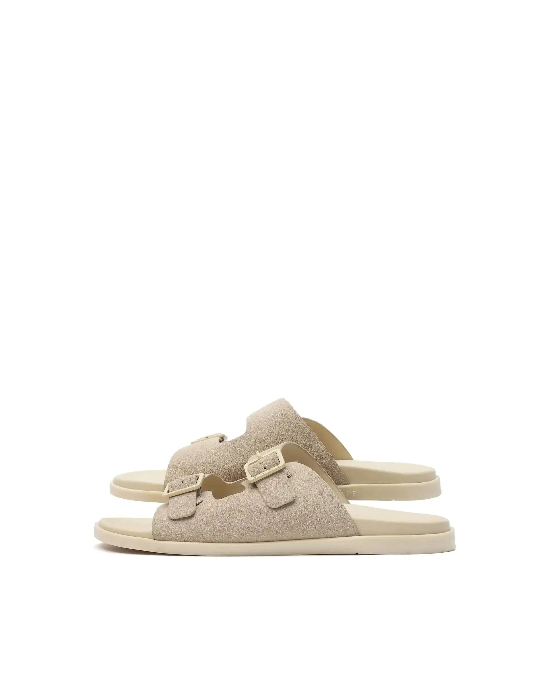 RAREZ Rare Rabbit Men's Raro Dark Beige Leather Sandal