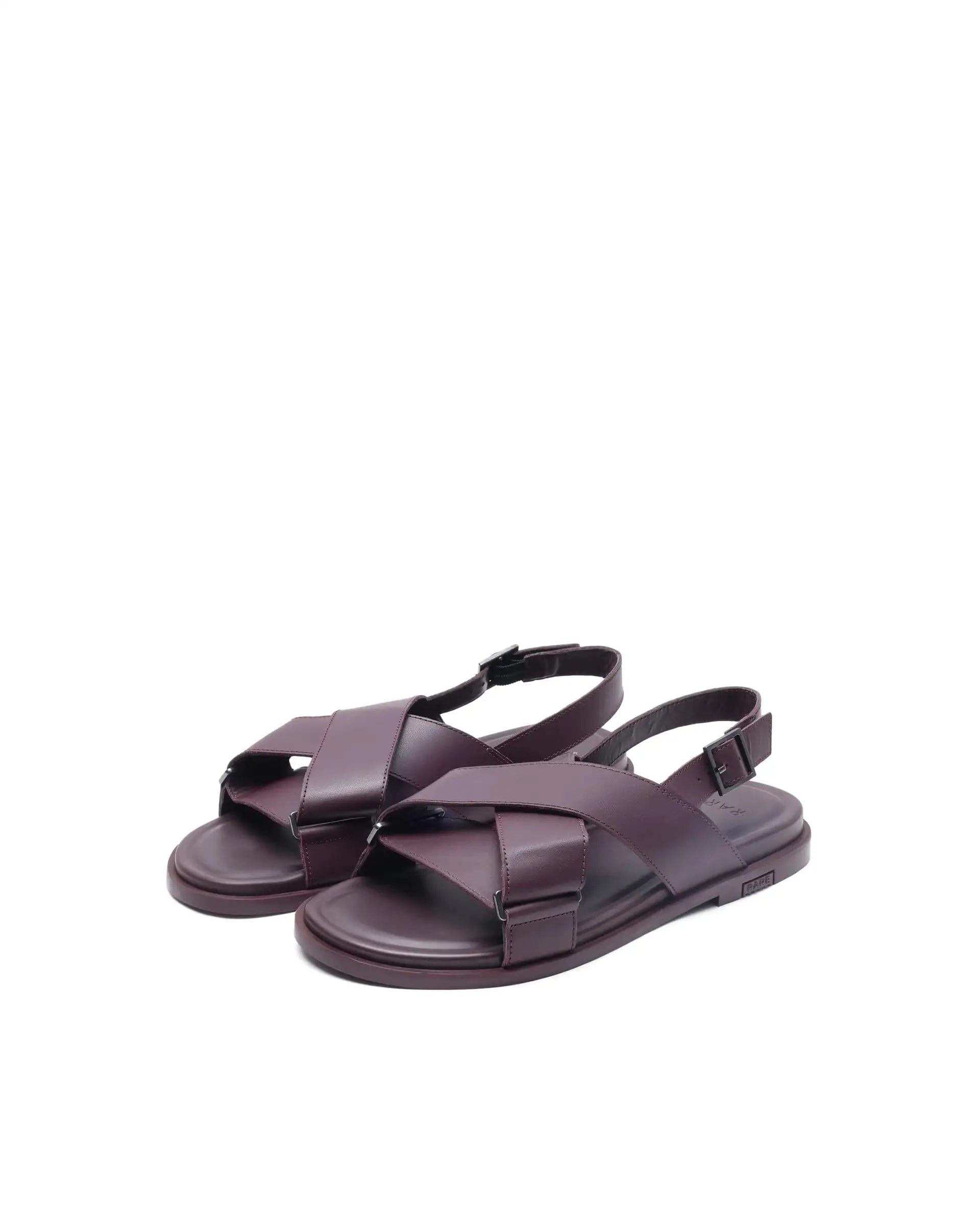 RAREZ Rare Rabbit Men Monz Bordo Slip - On Closure Sandal