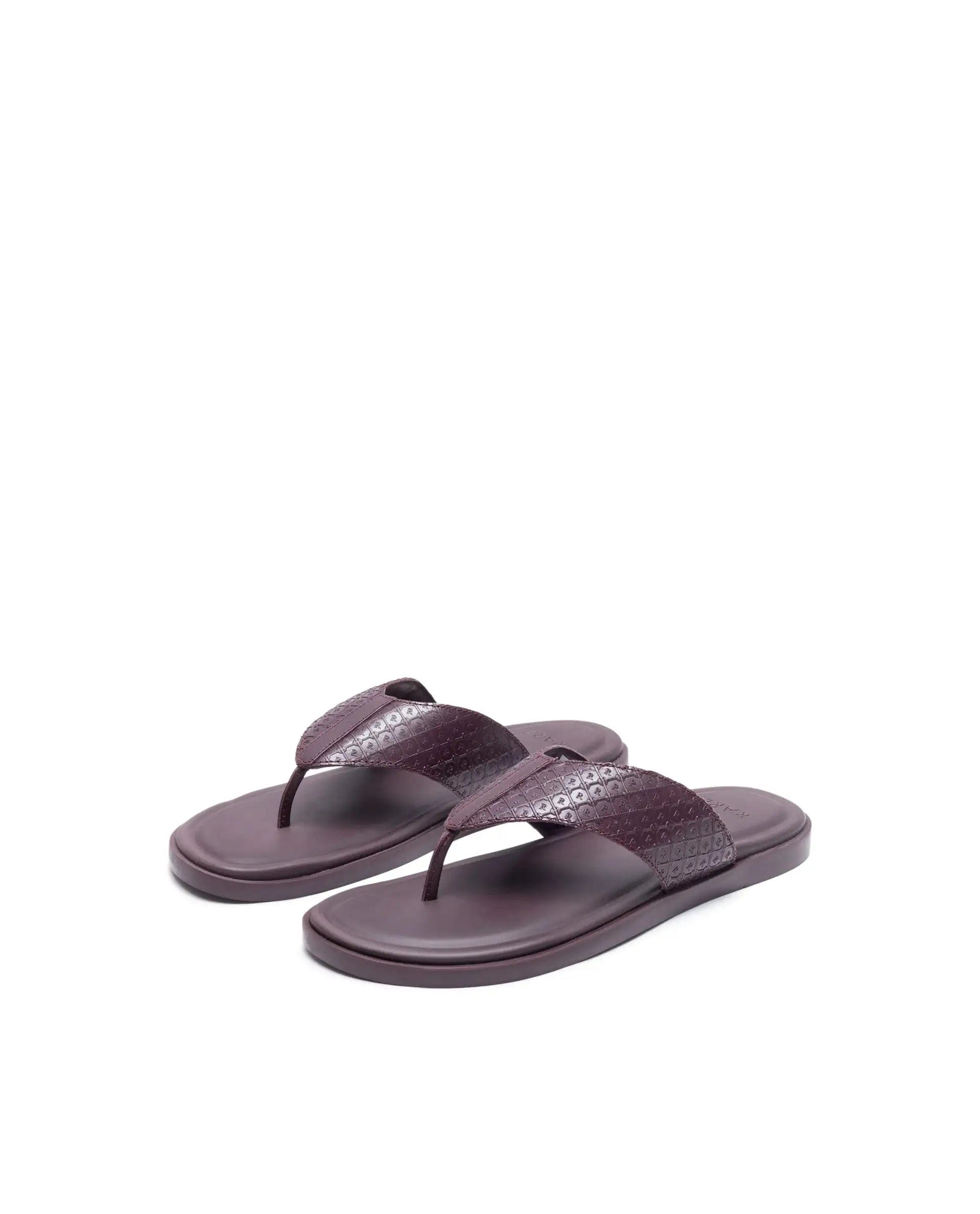 RAREZ Rare Rabbit Men's Starry Bordo Slip - On Closure Sandal