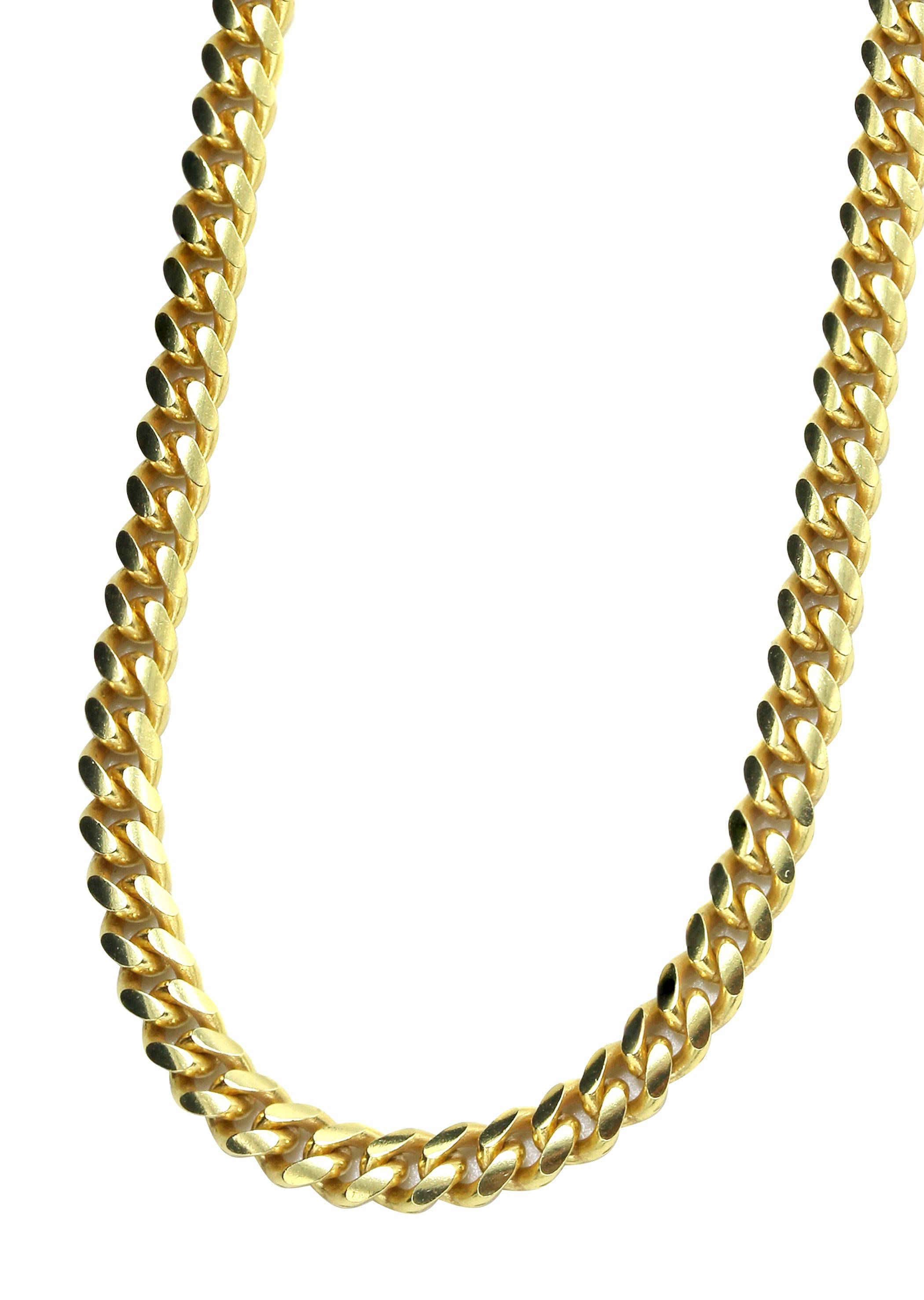 Manufacturer 43 Silver Chain - Mens Gold Chain / Miami Cuban Link Chain / 3.5 mm