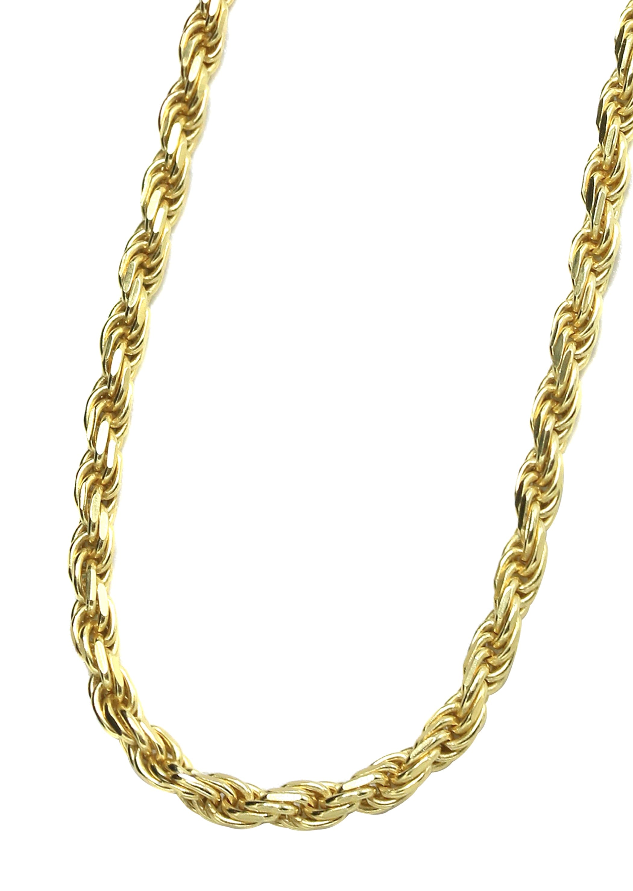 Manufacturer 43 Silver Chain - Mens Gold Chain / Rope Chain / 2.2 mm