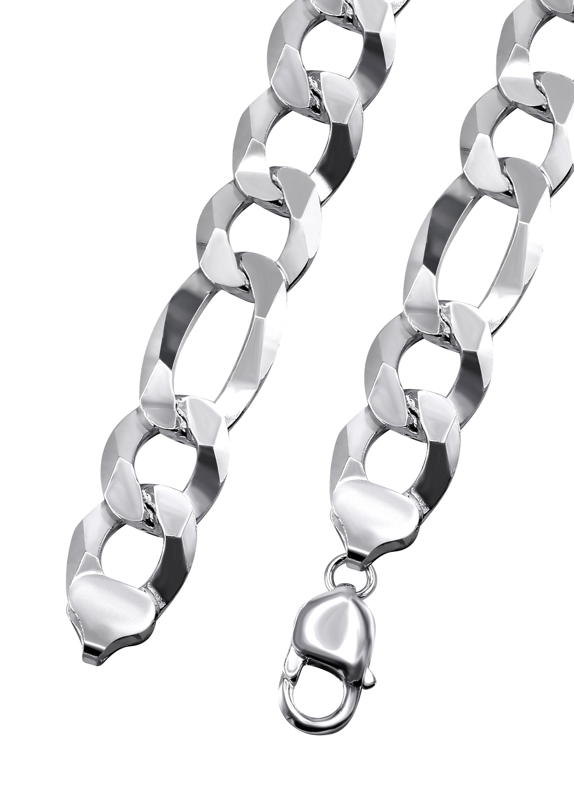 Manufacturer 43 Silver Chain - Mens White Chain / Figaro Chain