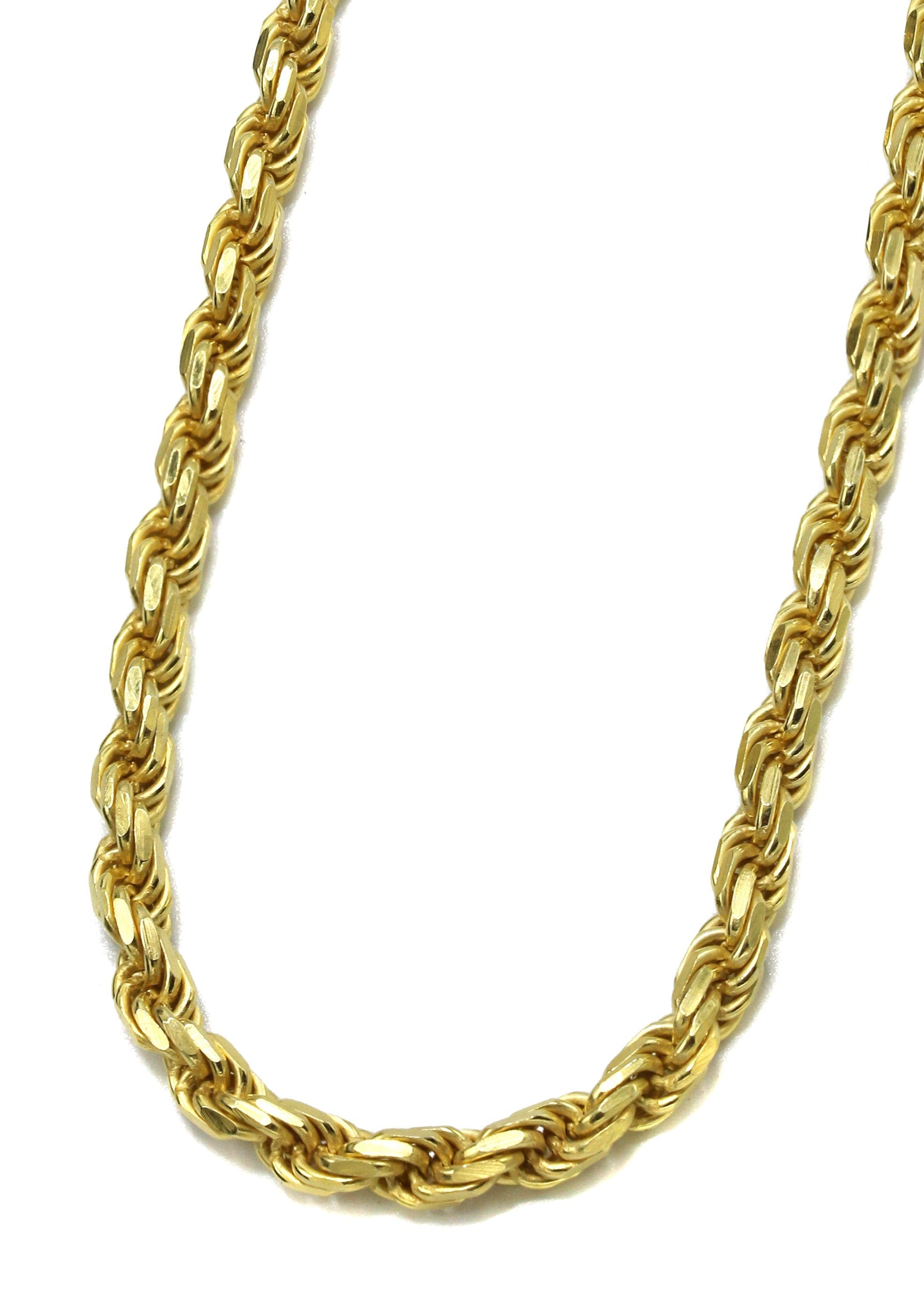 Manufacturer 43 Silver Chain - Mens Gold Chain / Rope Chain