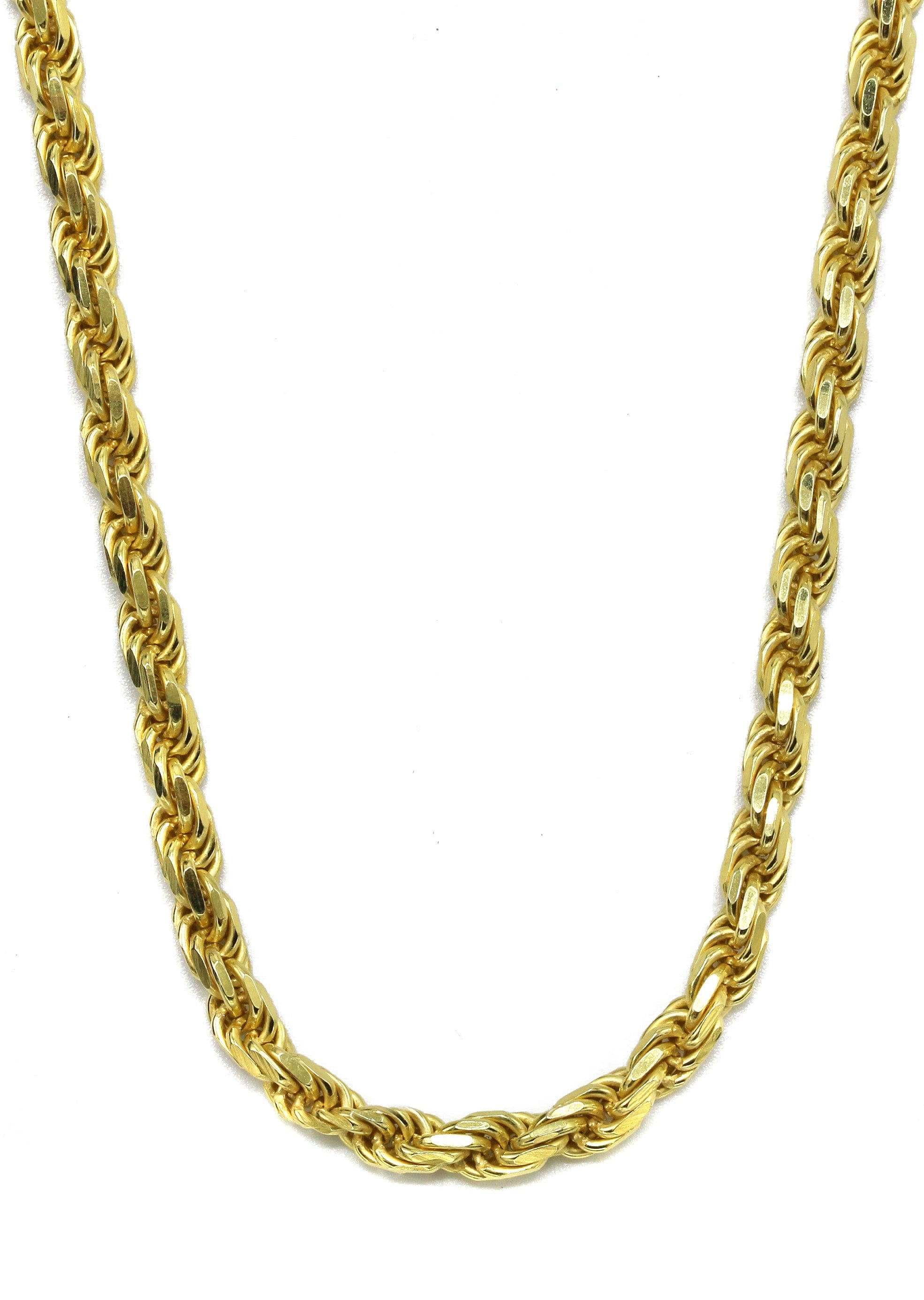 Manufacturer 43 Silver Chain - Mens Gold Chain / Rope Chain