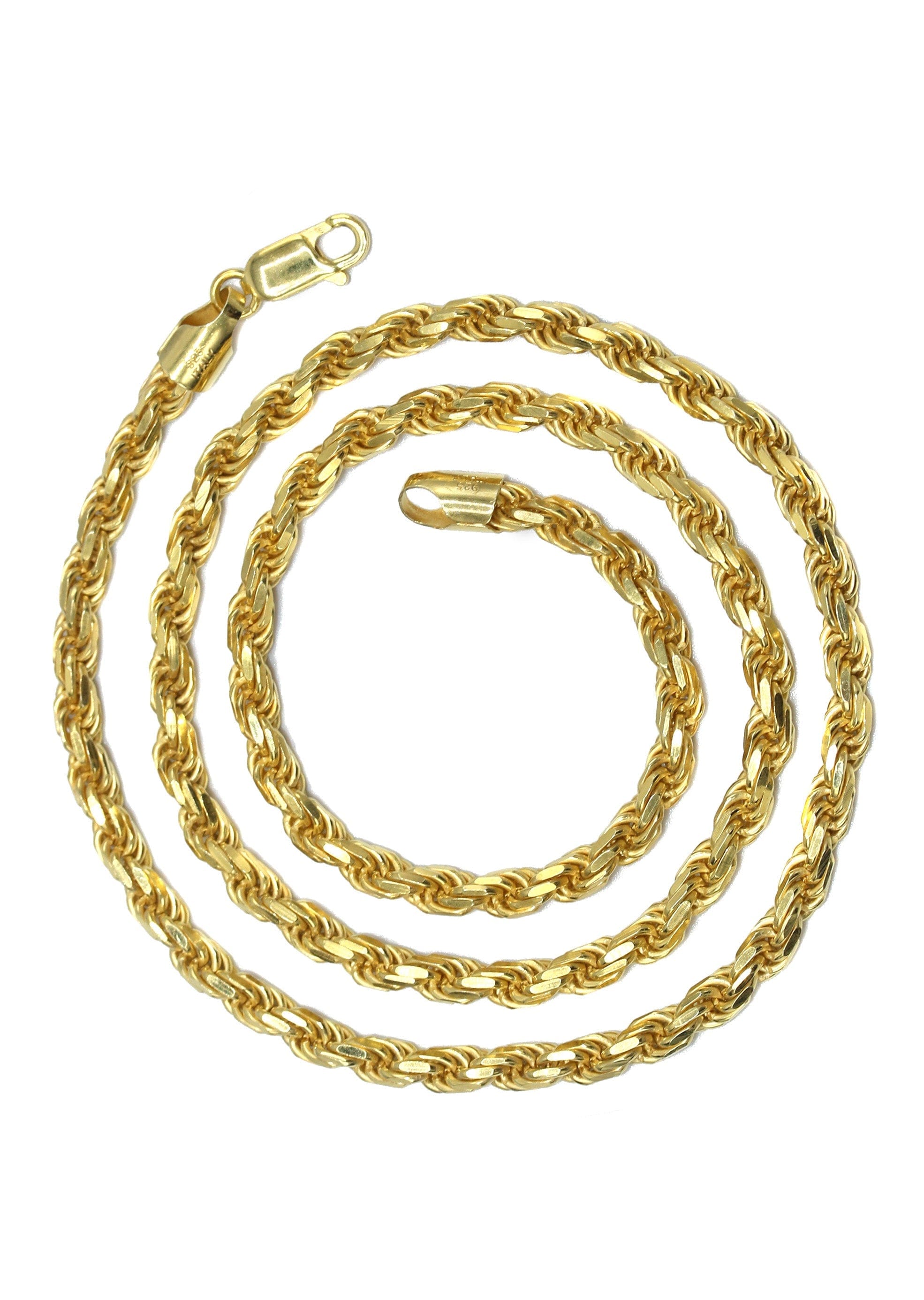 Manufacturer 43 Silver Chain - Mens Gold Chain / Rope Chain