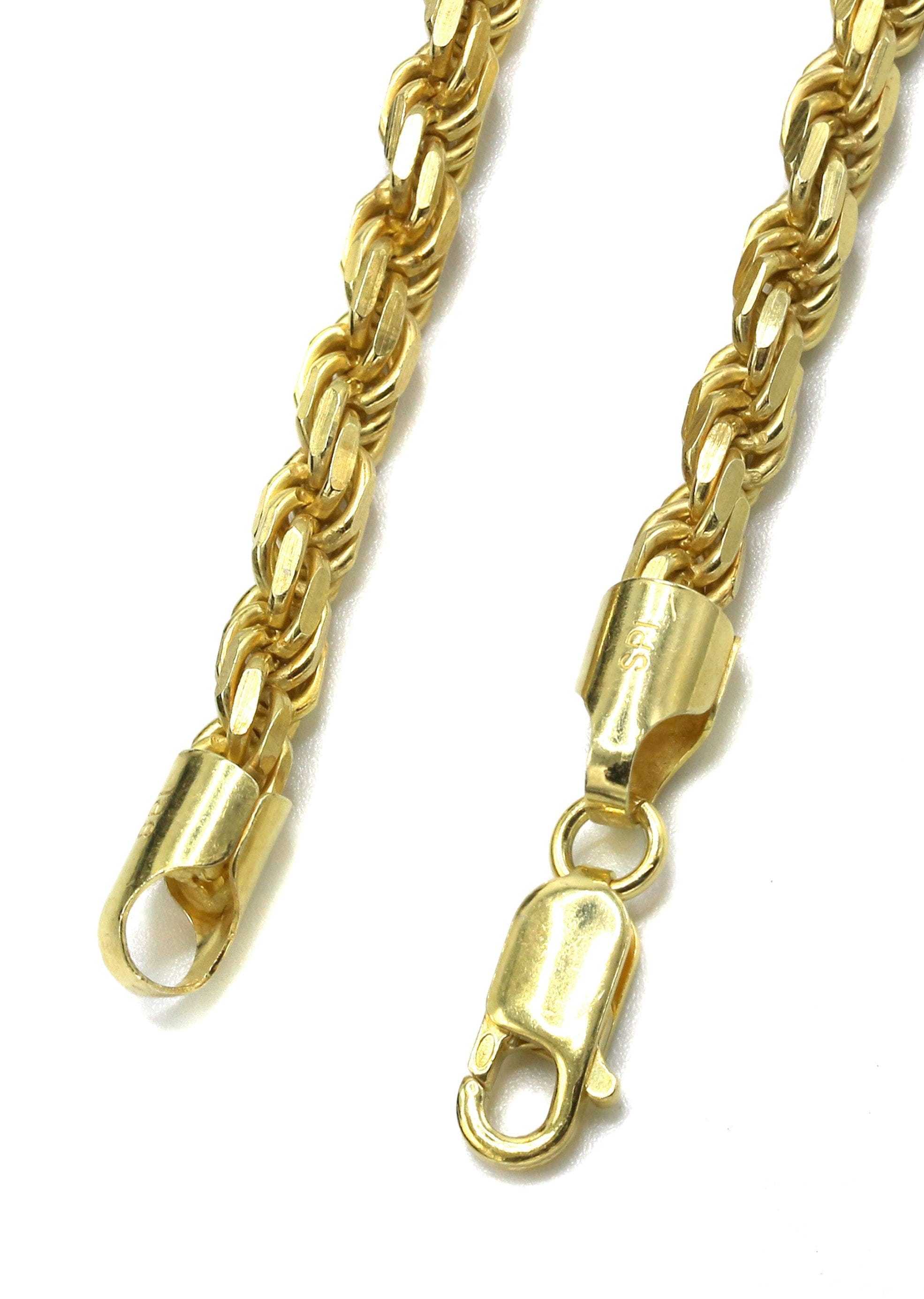 Manufacturer 43 Silver Chain - Mens Gold Chain / Rope Chain