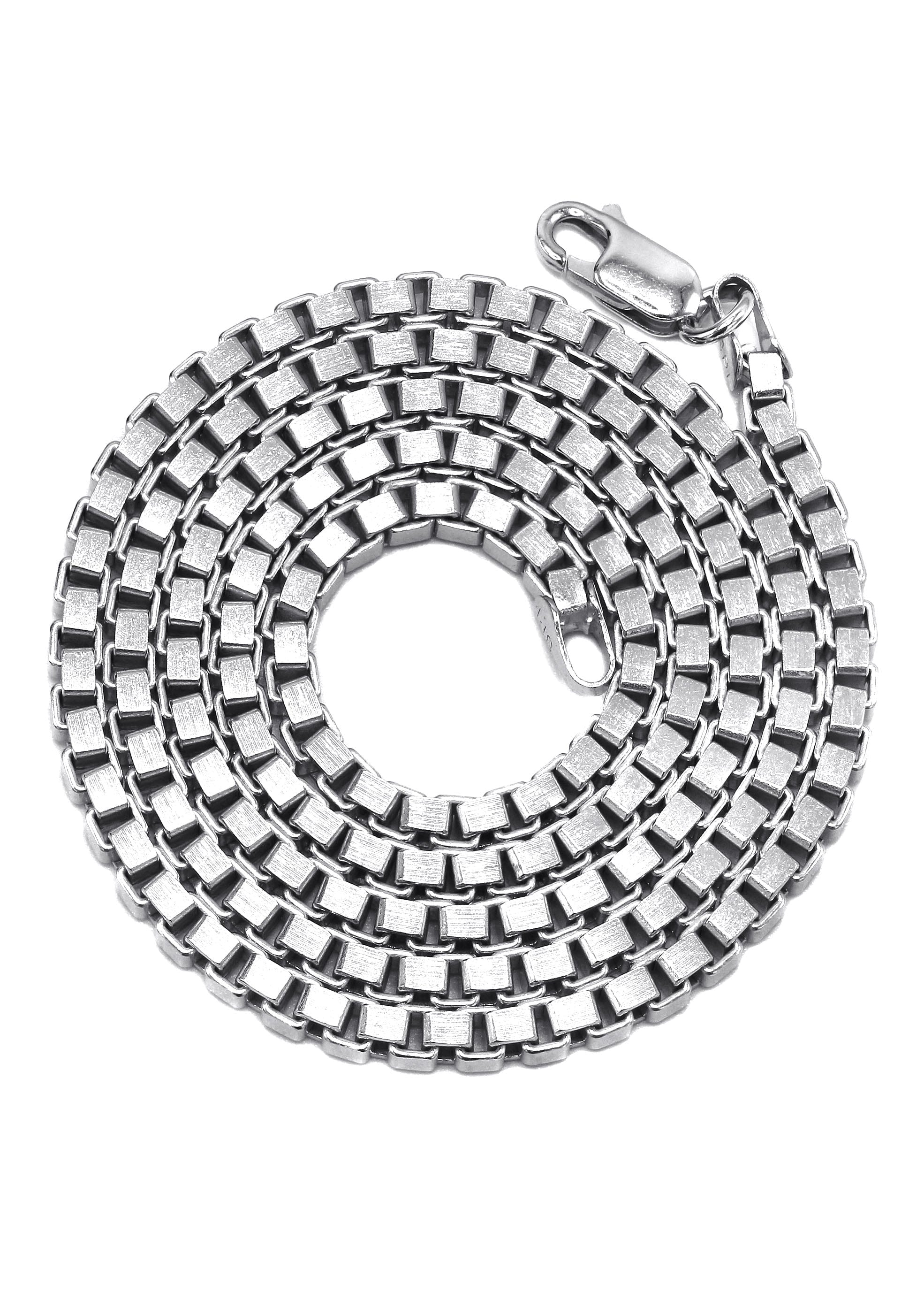Manufacturer 43 Silver Chain - Mens White Chain / Box Chain