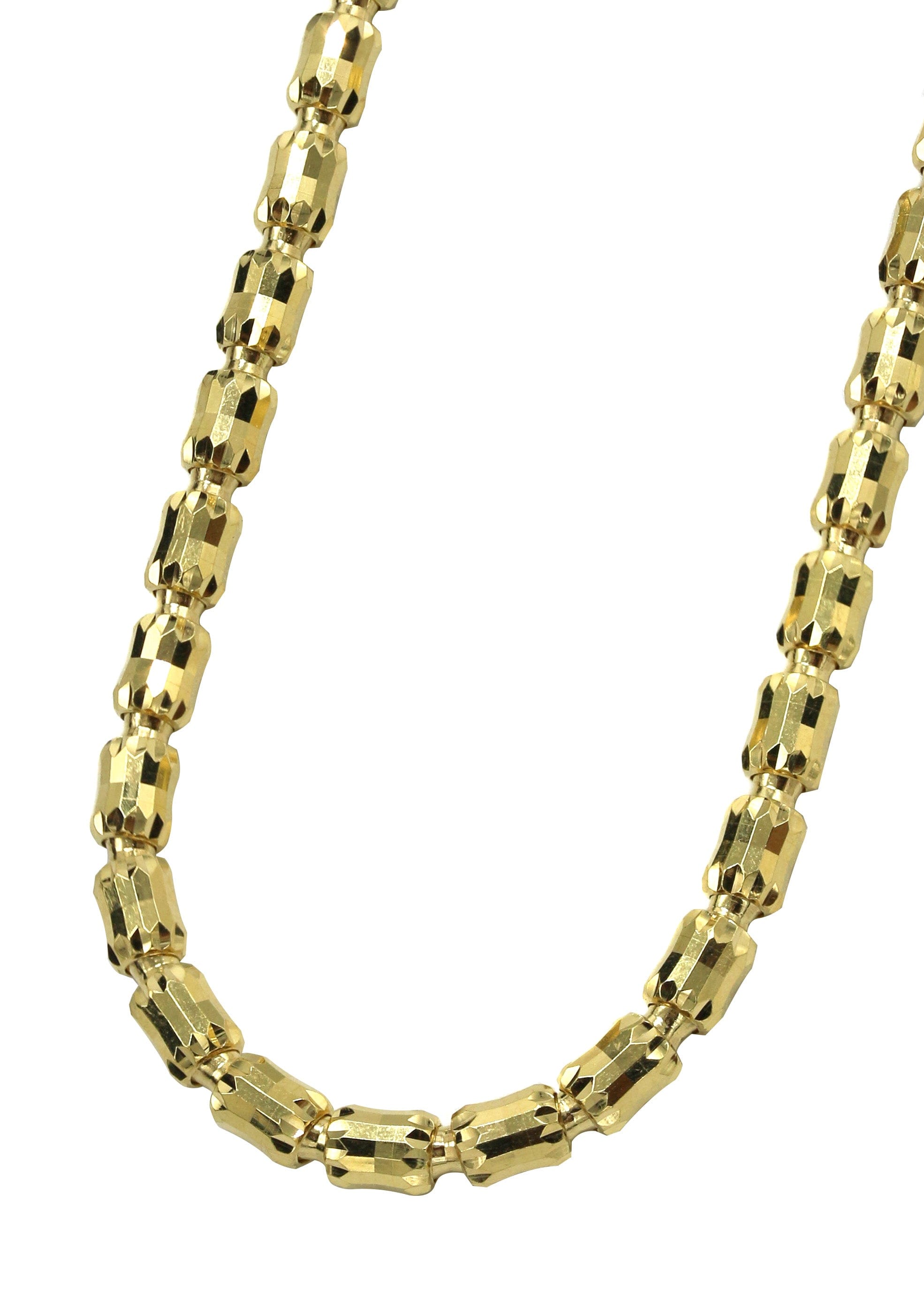 Manufacturer 43 Silver Chain - Mens Gold Chain / Barrel Chain