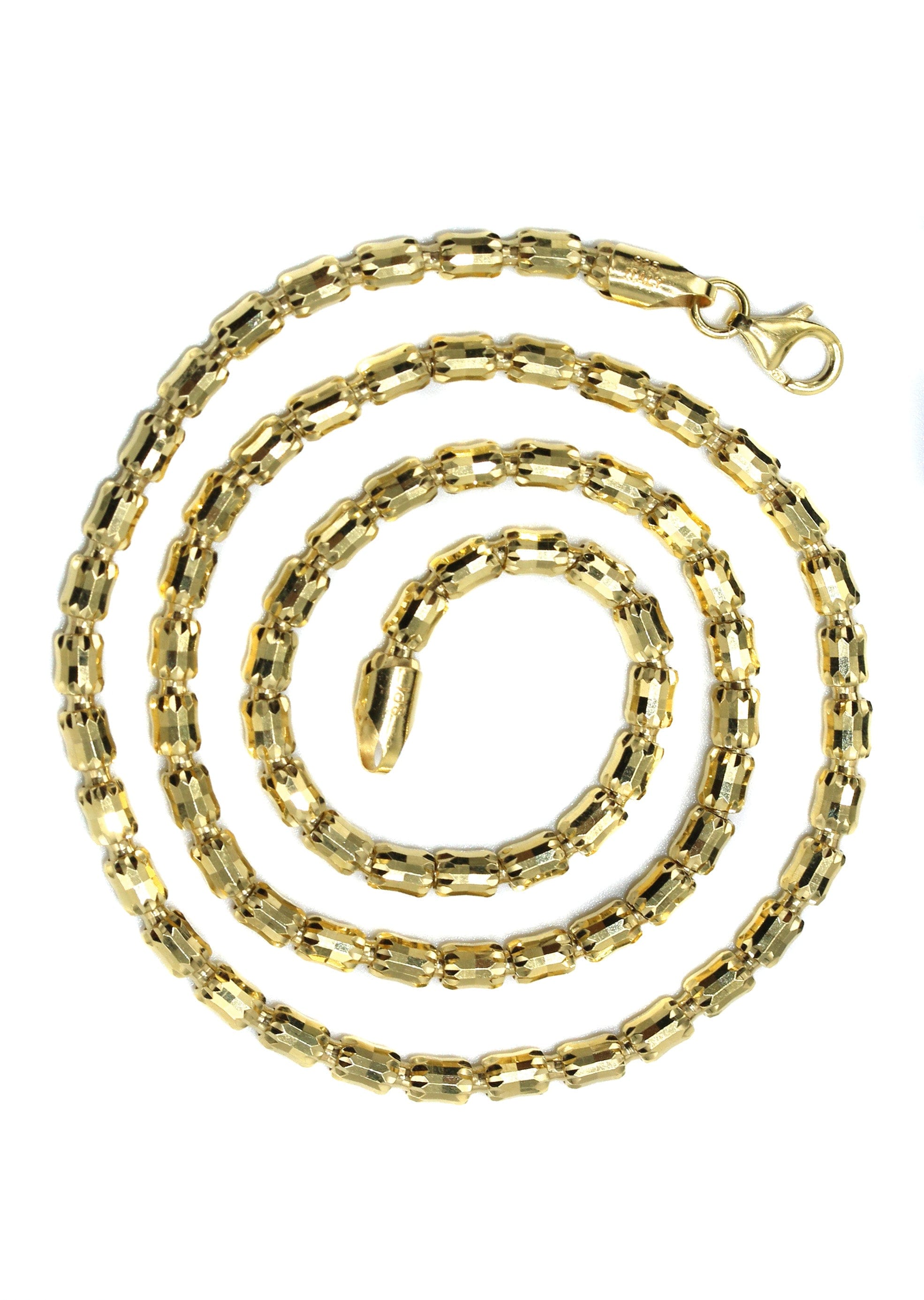 Manufacturer 43 Silver Chain - Mens Gold Chain / Barrel Chain