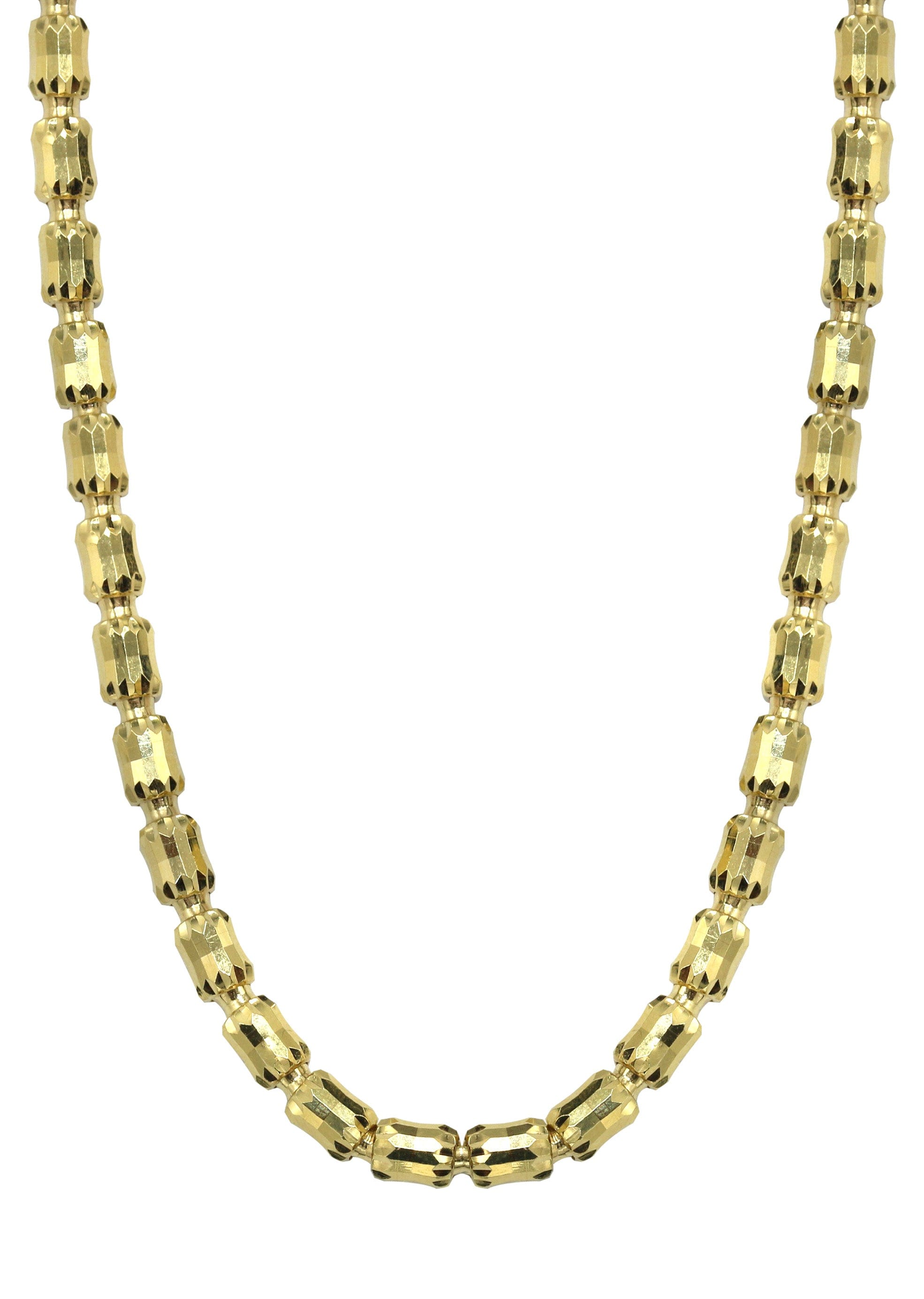 Manufacturer 43 Silver Chain - Mens Gold Chain / Barrel Chain