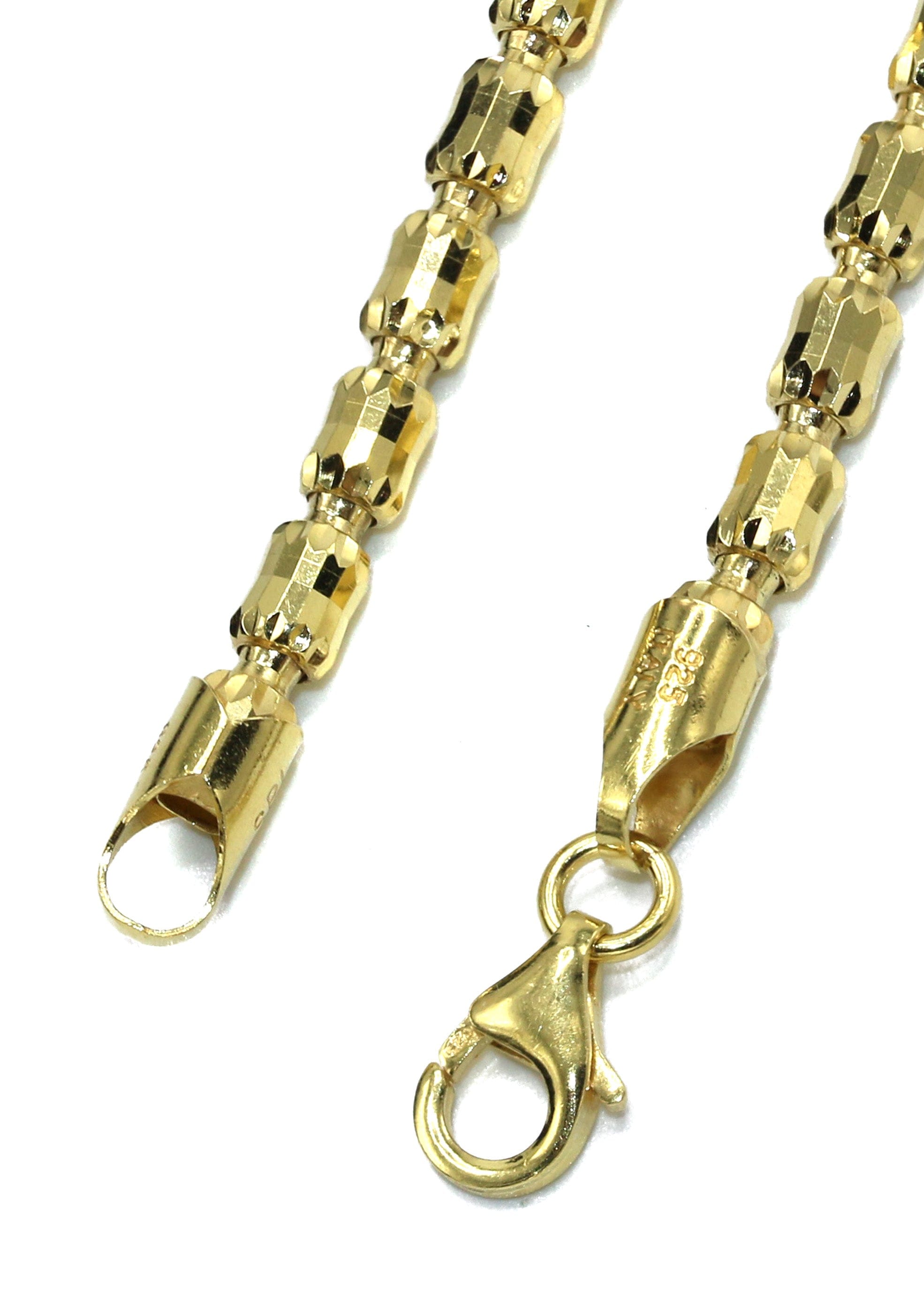 Manufacturer 43 Silver Chain - Mens Gold Chain / Barrel Chain