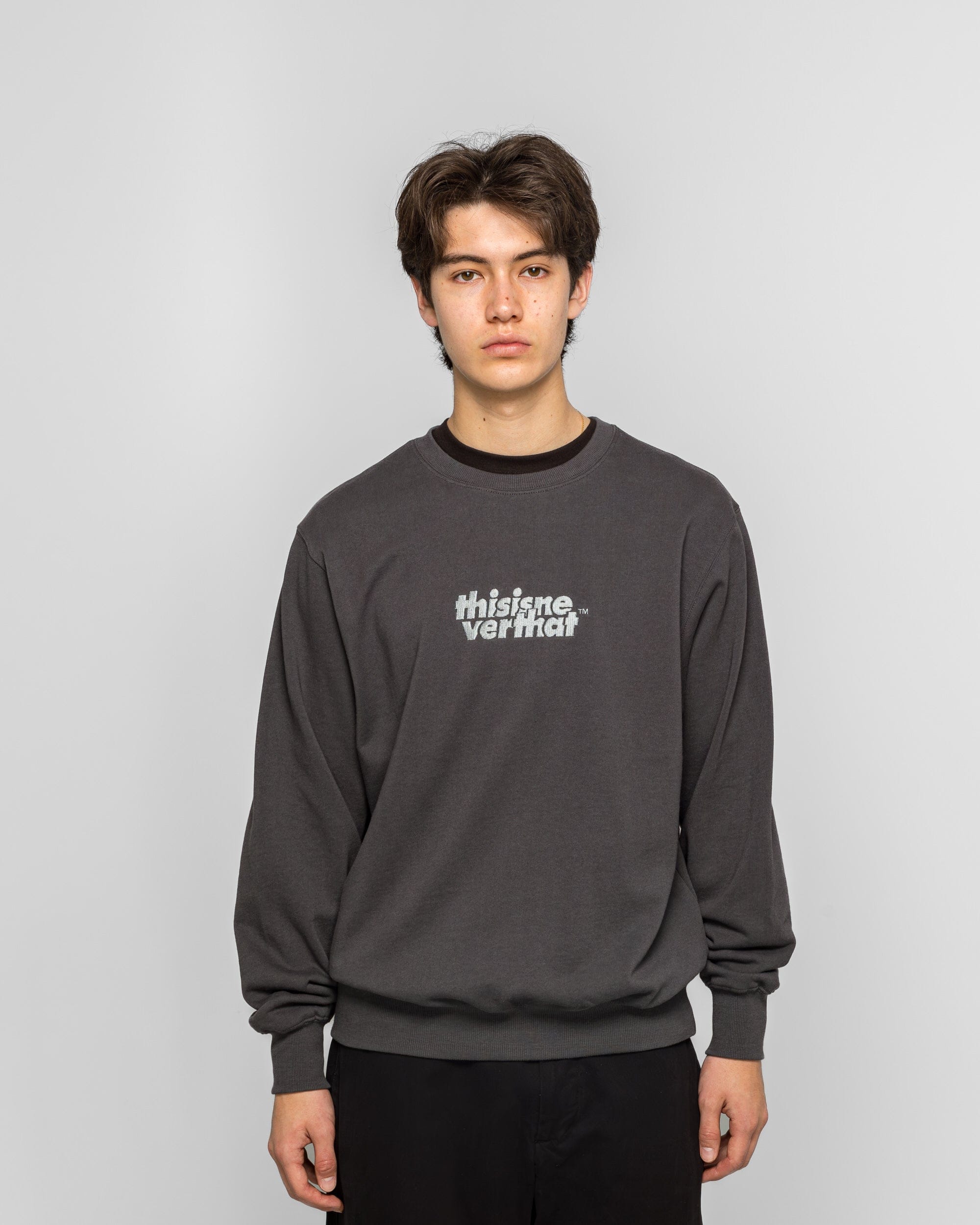 Thisisneverthat OL - Logo Crewneck - Charcoal