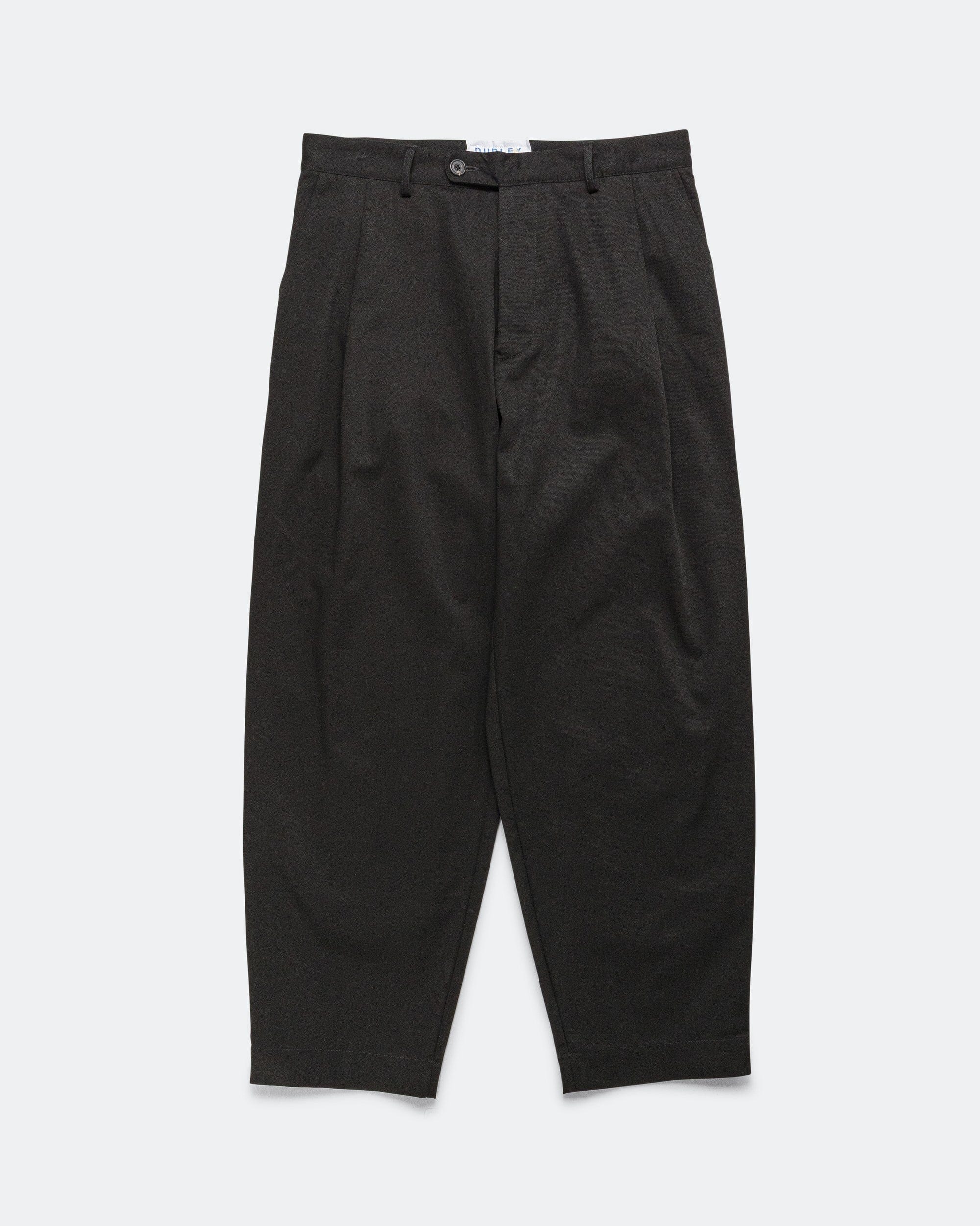 Dudley Coppice Pleated Trousers - Black Tailoring Twill