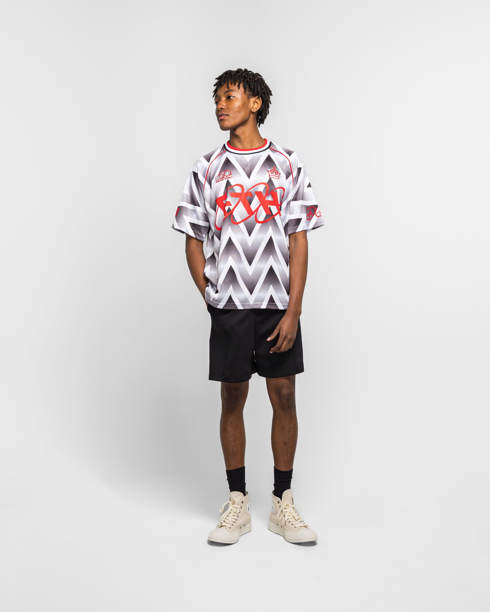 For The Homies Bruised Soccer Jersey - White