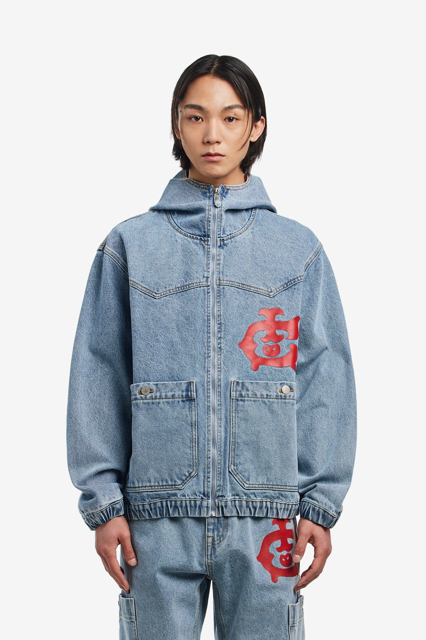 ICE CREAM WESTERN HOODED DENIM JACKET