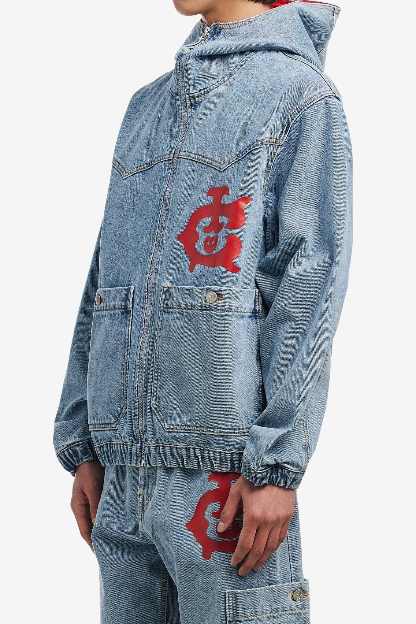 ICE CREAM WESTERN HOODED DENIM JACKET