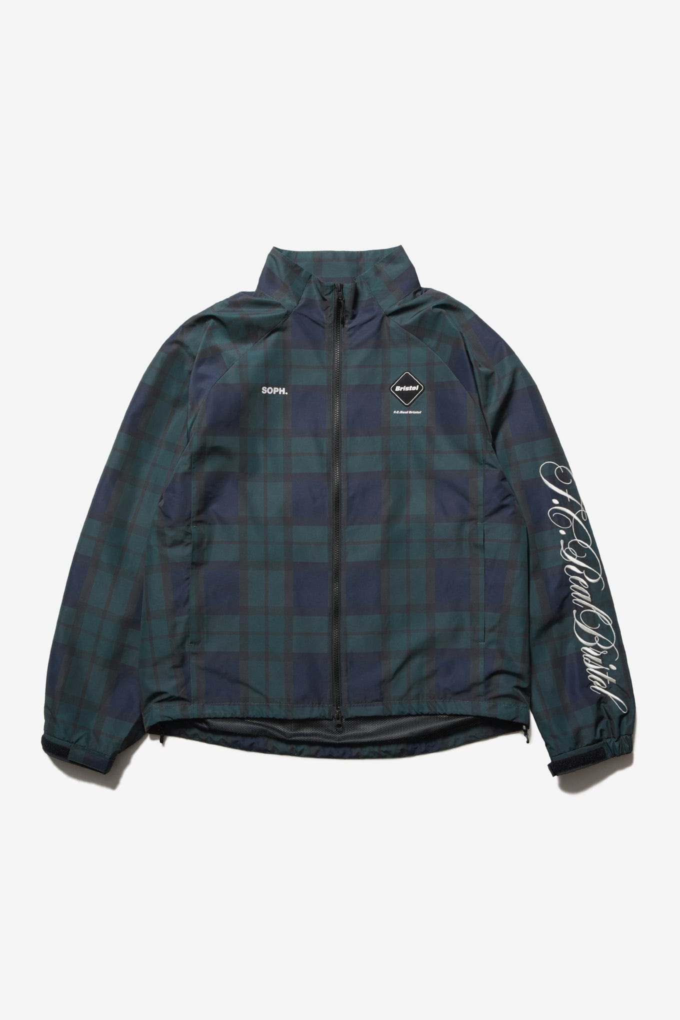 F.c.real Bristol PLAID VENTILATION PRACTICE JACKET