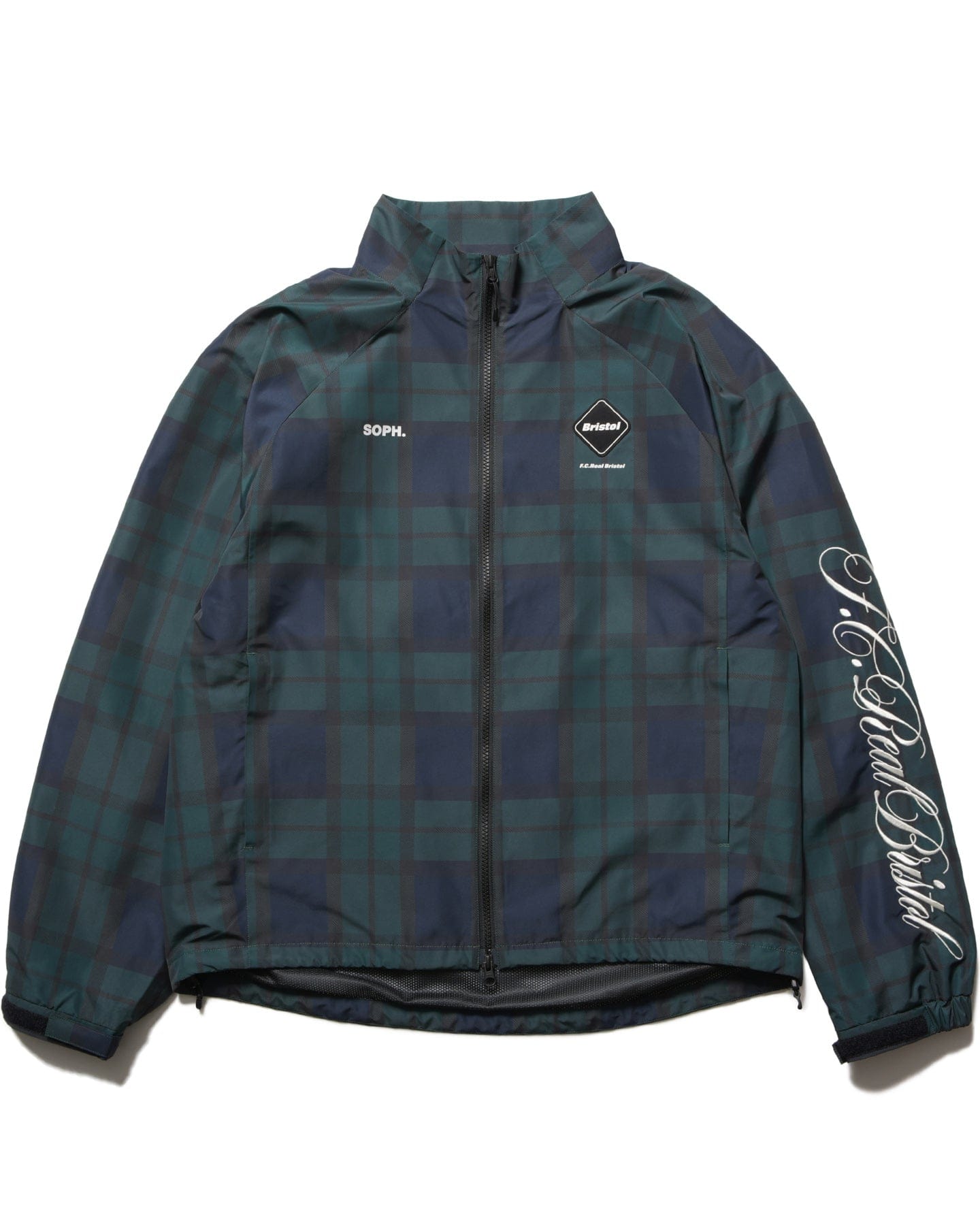 F.c.real Bristol PLAID VENTILATION PRACTICE JACKET