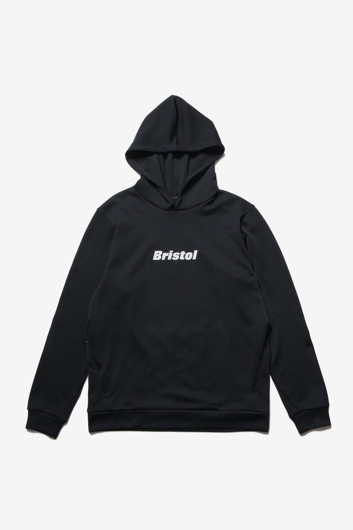 F.c.real Bristol QUARTER KNIT PULLOVER HOODIE