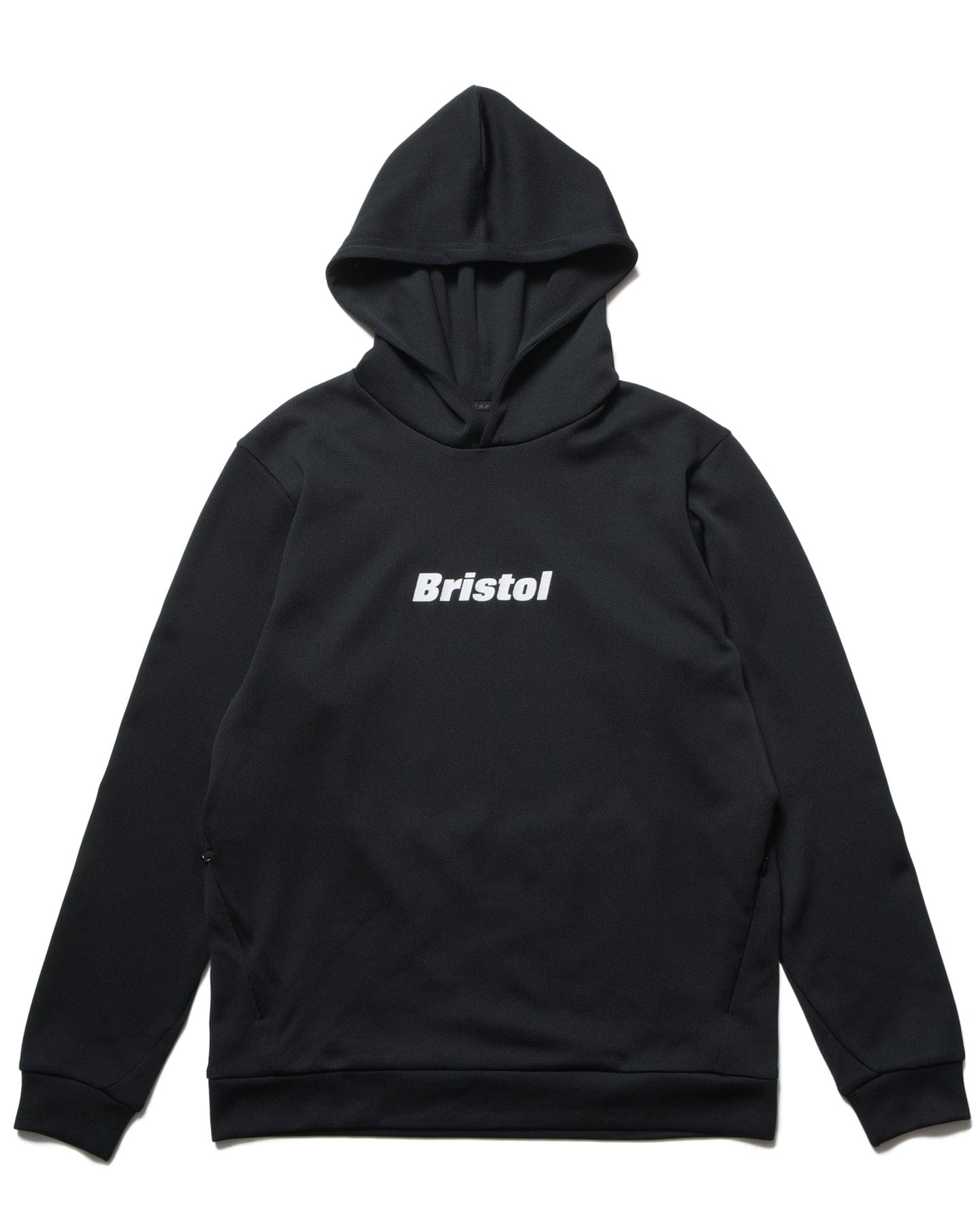 F.c.real Bristol QUARTER KNIT PULLOVER HOODIE