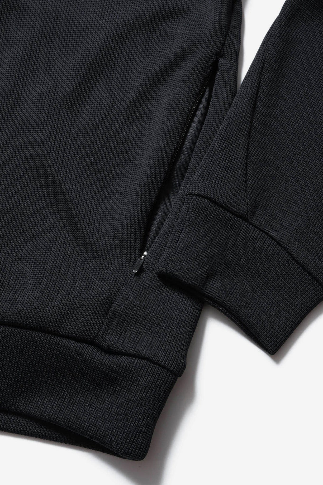 F.c.real Bristol QUARTER KNIT PULLOVER HOODIE