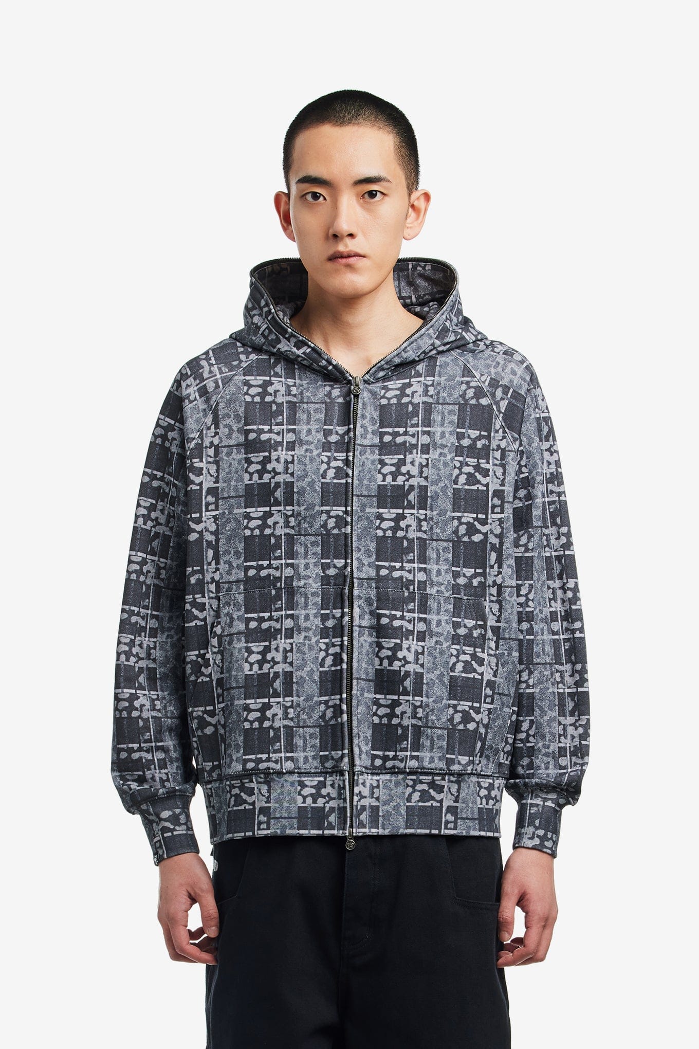 STAR TEAM LEOPARD FULL ZIP HOODIE