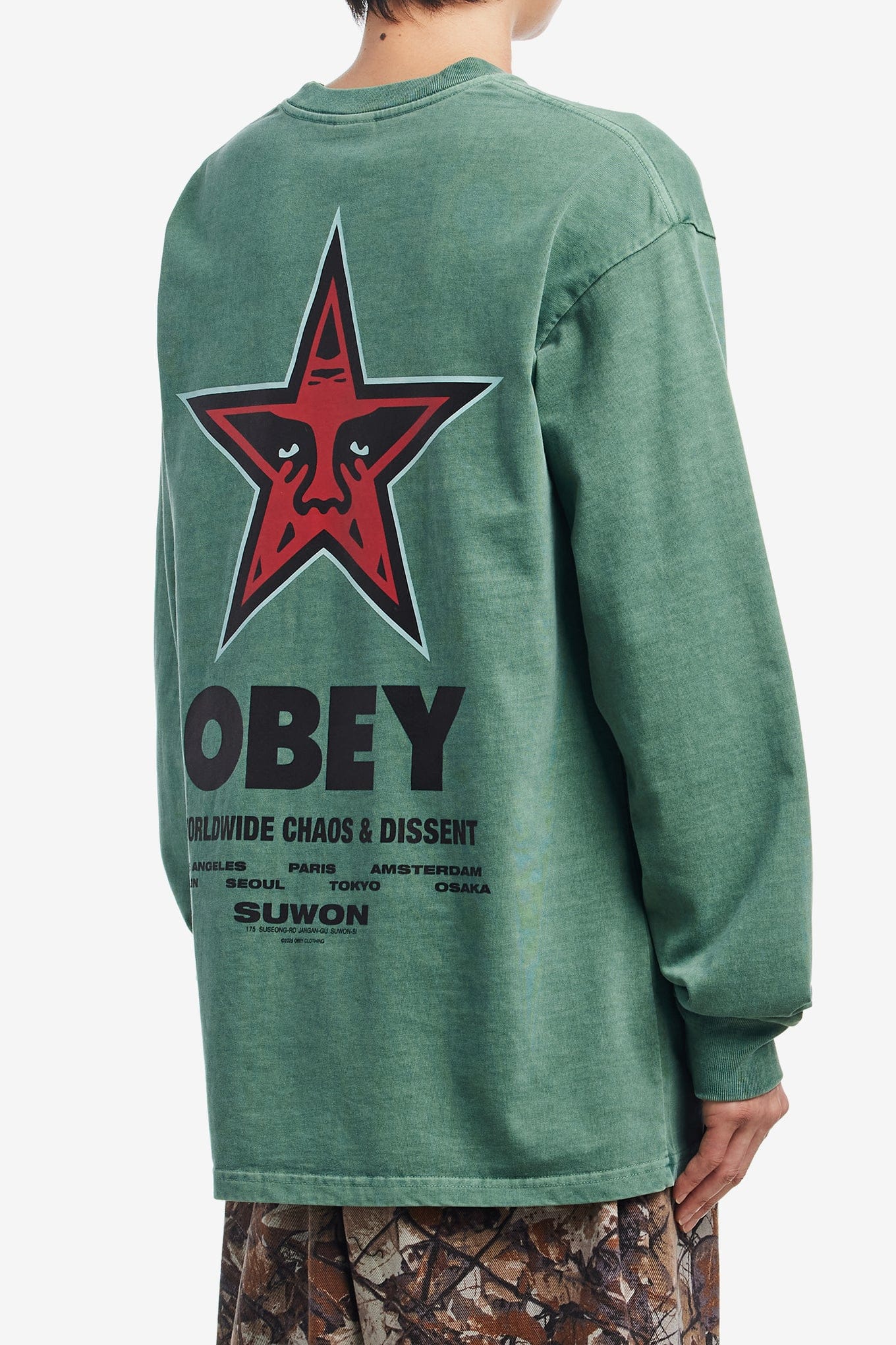 OBEY INTERNATIONAL SUWON OVERDYED LS