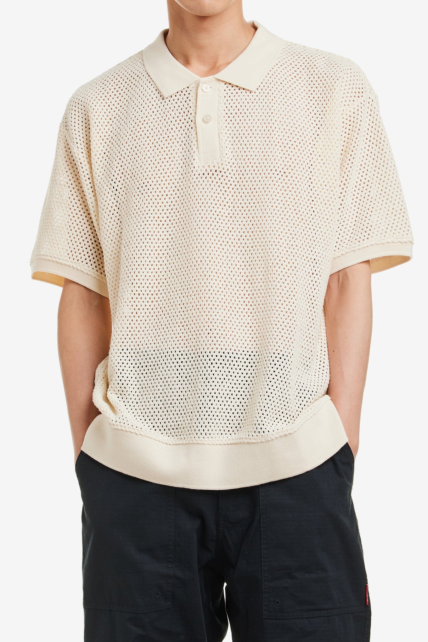 OBEY DUKE MESH POLO SS