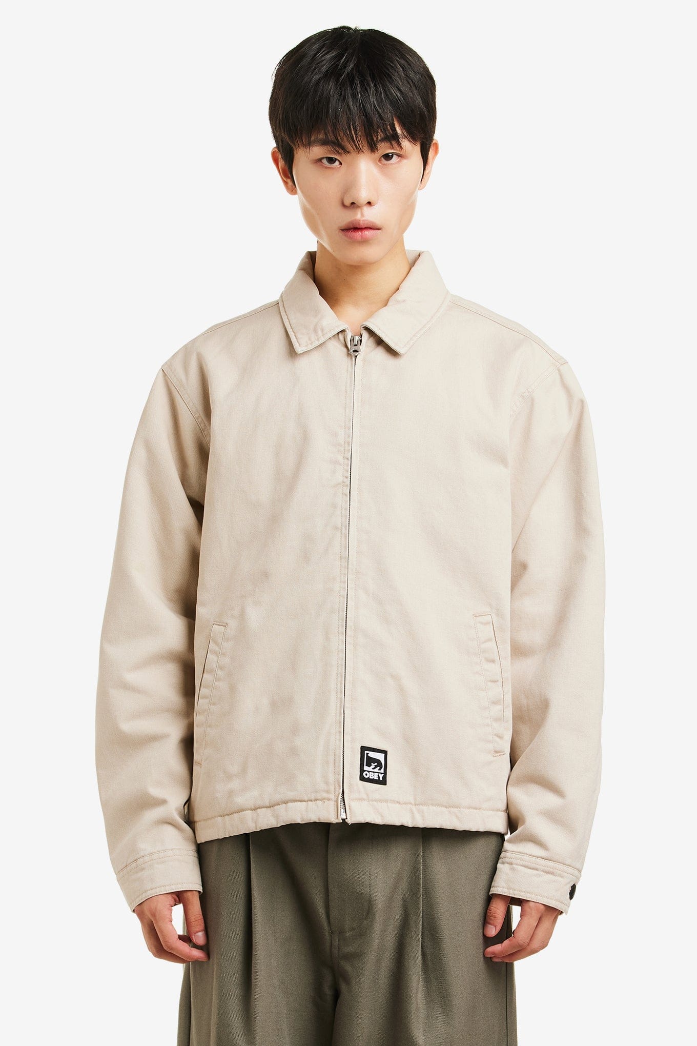OBEY HEAD JAZZ ZIP UP JACKET