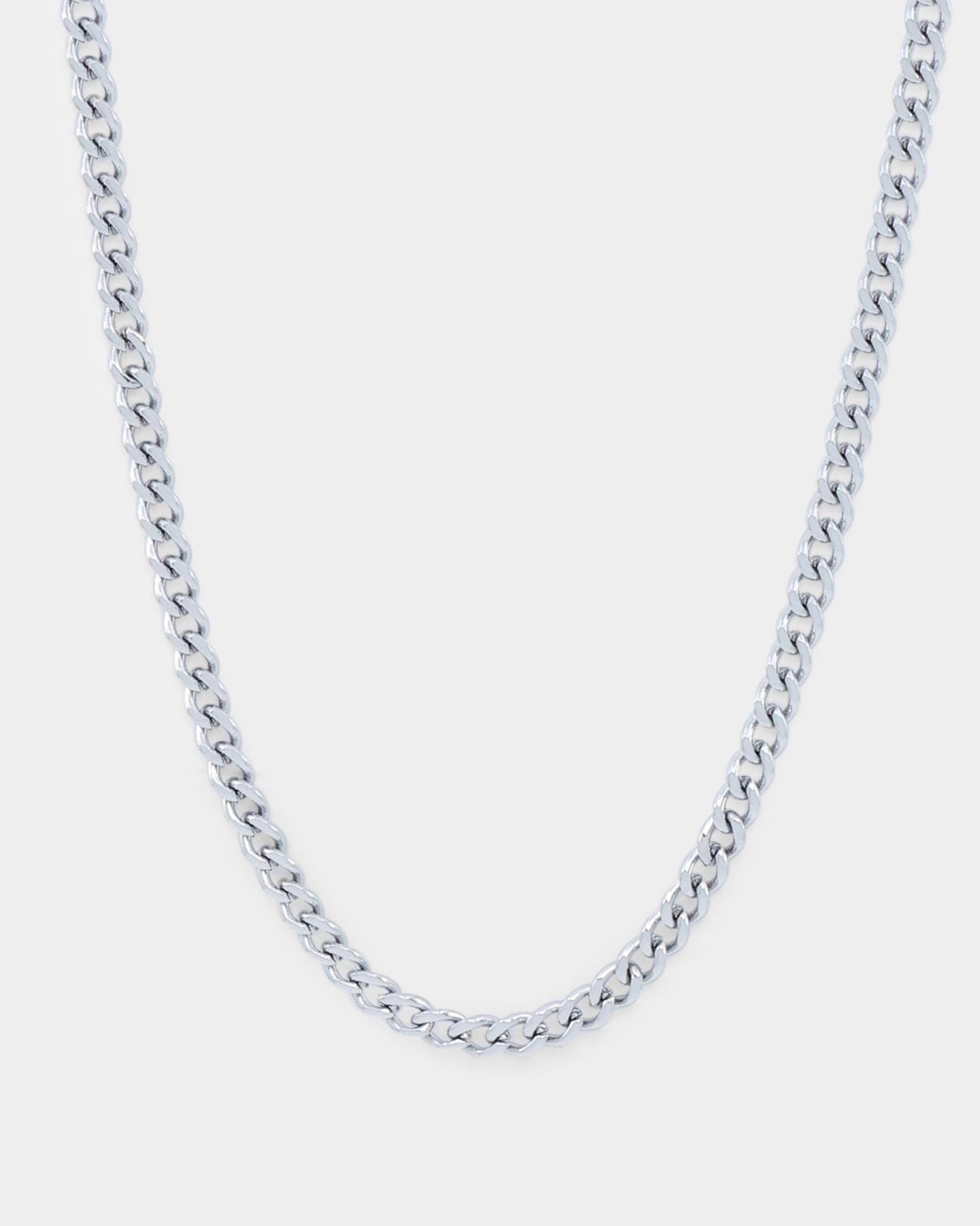 Saint Morta 3 mm Micro Cuban Chain White Gold