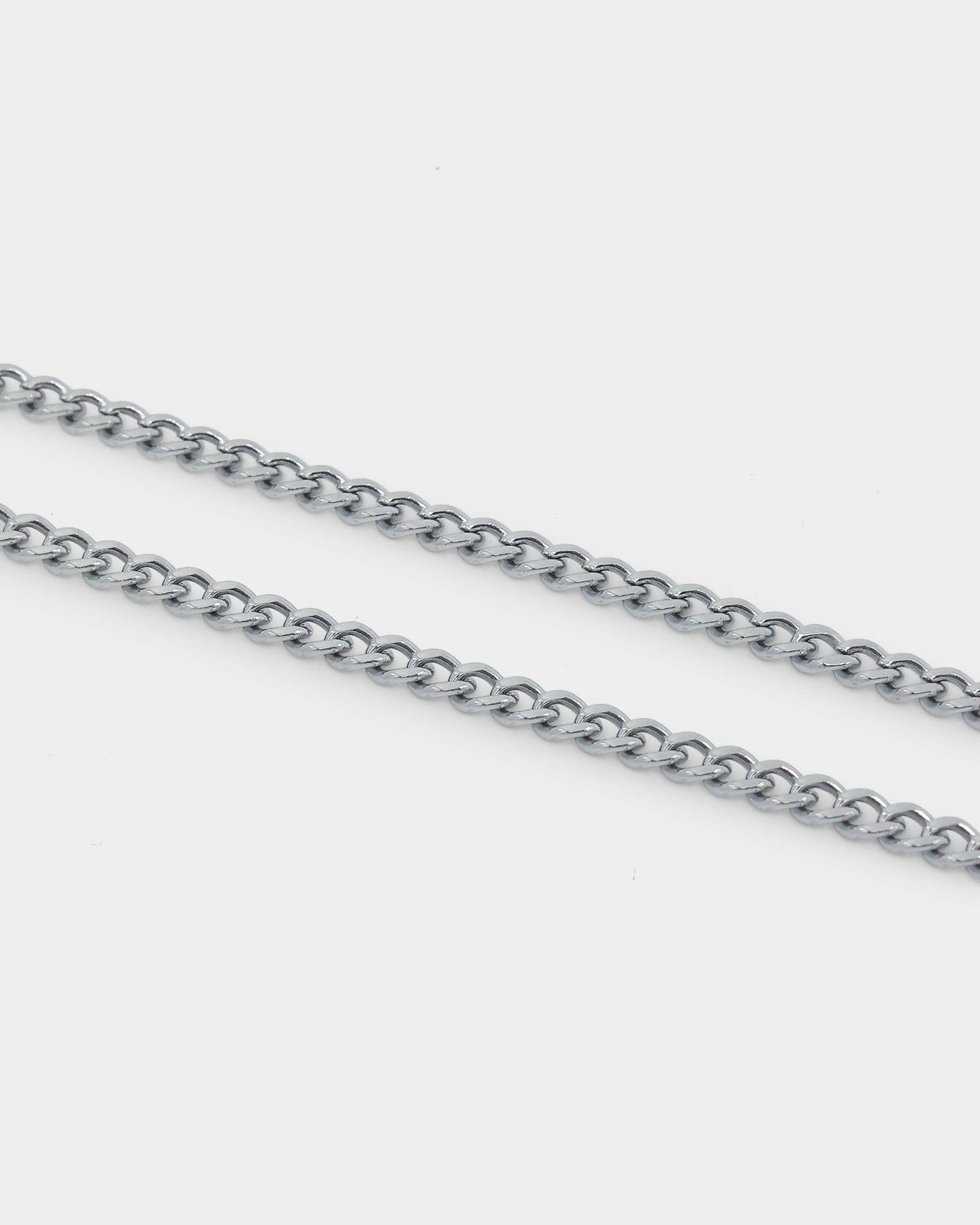 Saint Morta 3 mm Micro Cuban Chain White Gold
