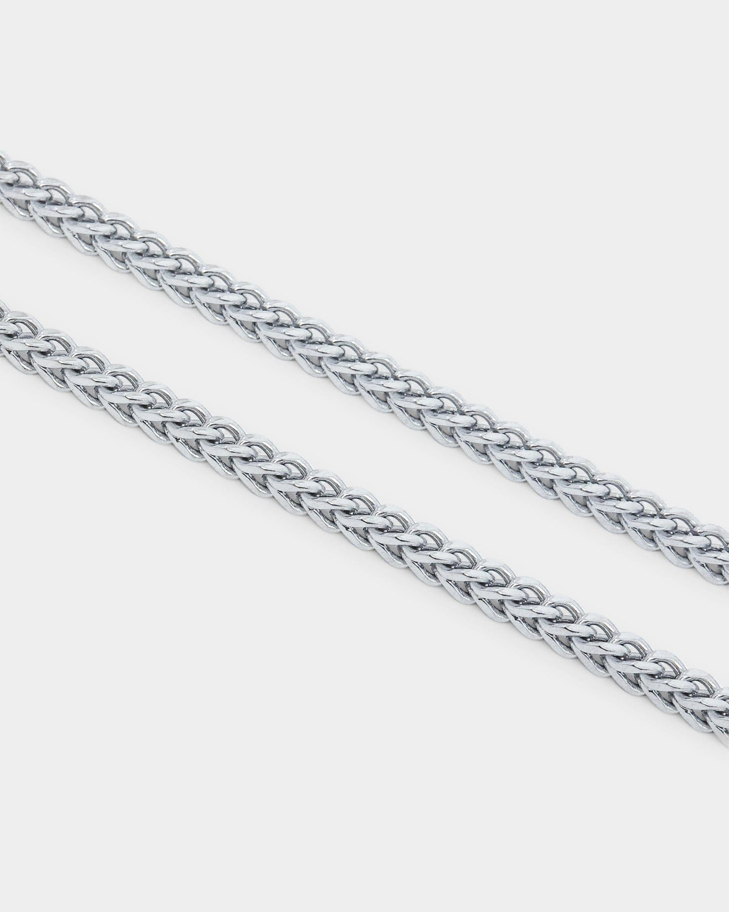 Saint Morta 4 mm Franco Chain White Gold