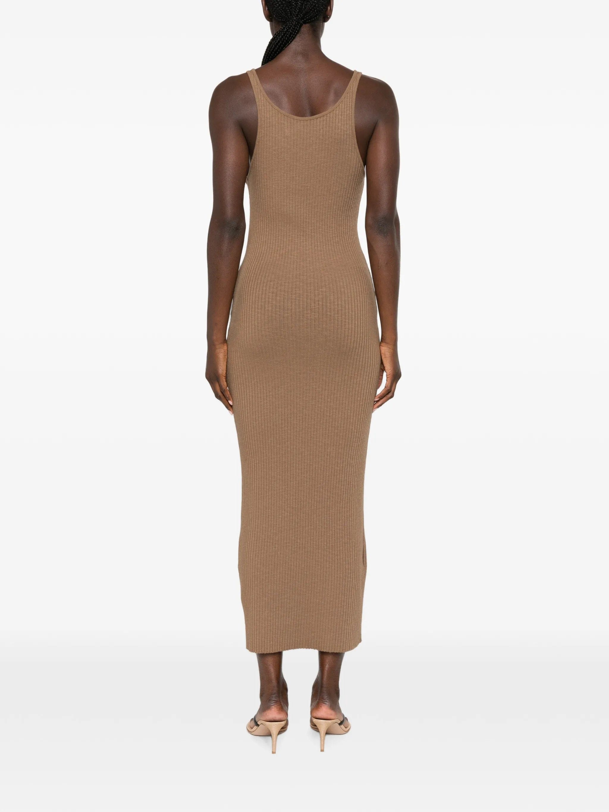 Enza Costa ribbed - knit slim - fit midi dress