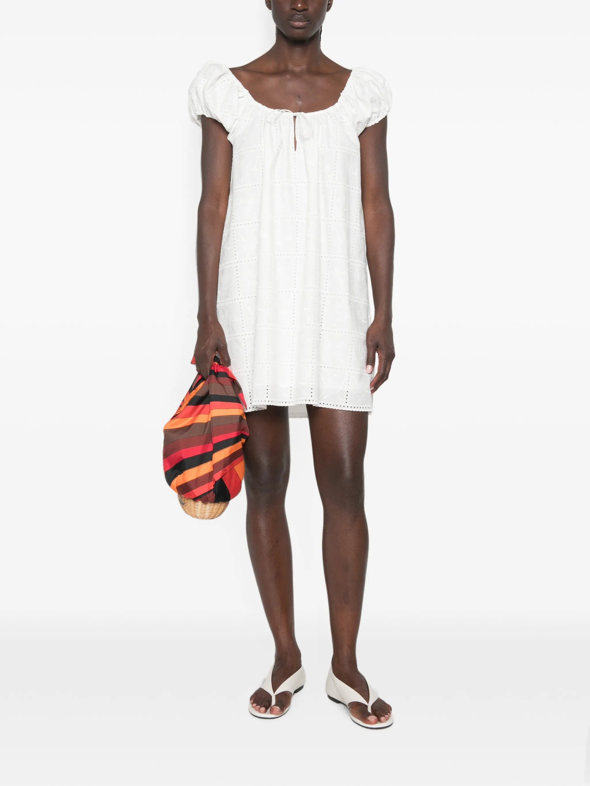 Faithfull Serafina puff - sleeve mini dress