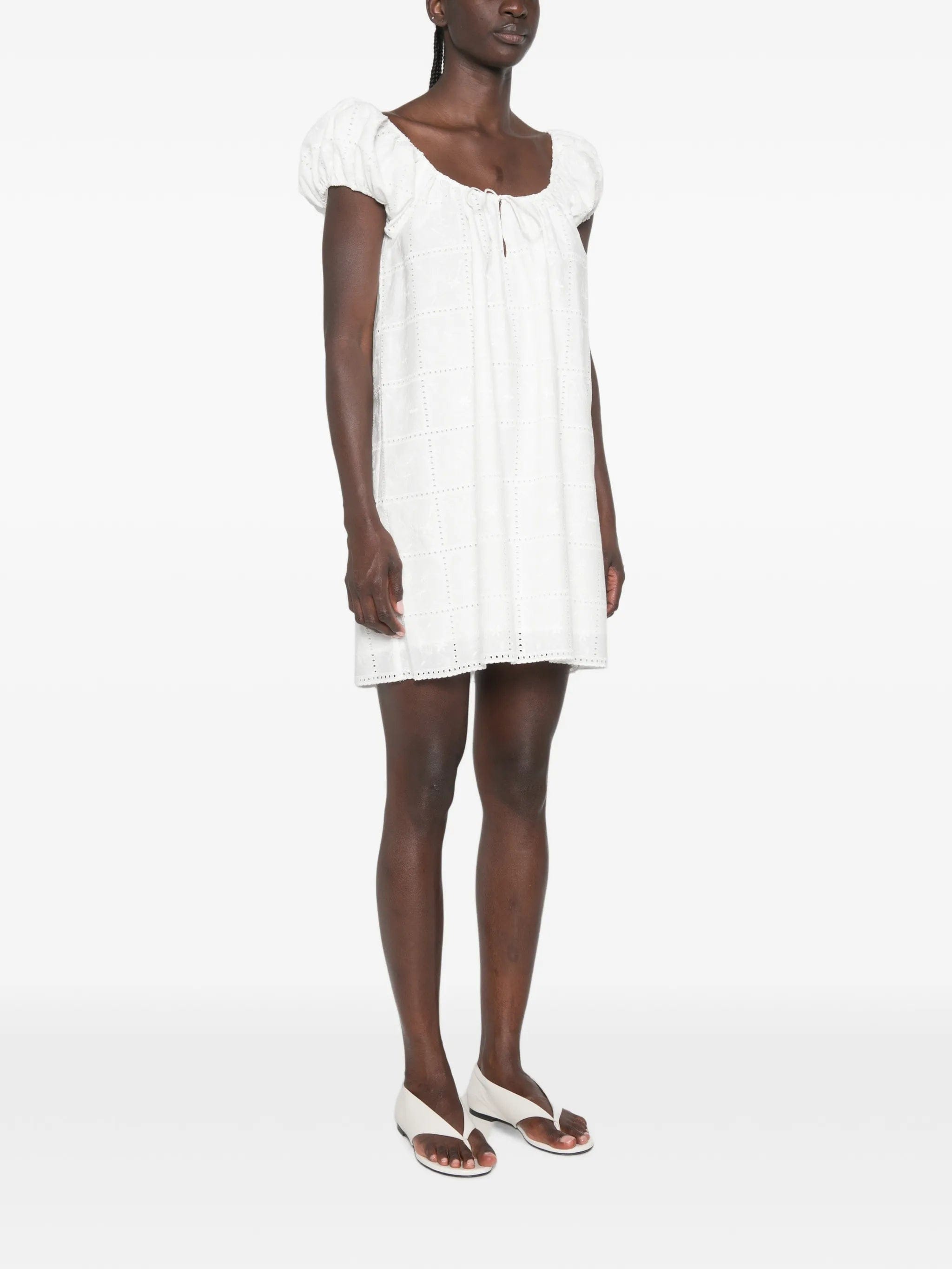 Faithfull Serafina puff - sleeve mini dress