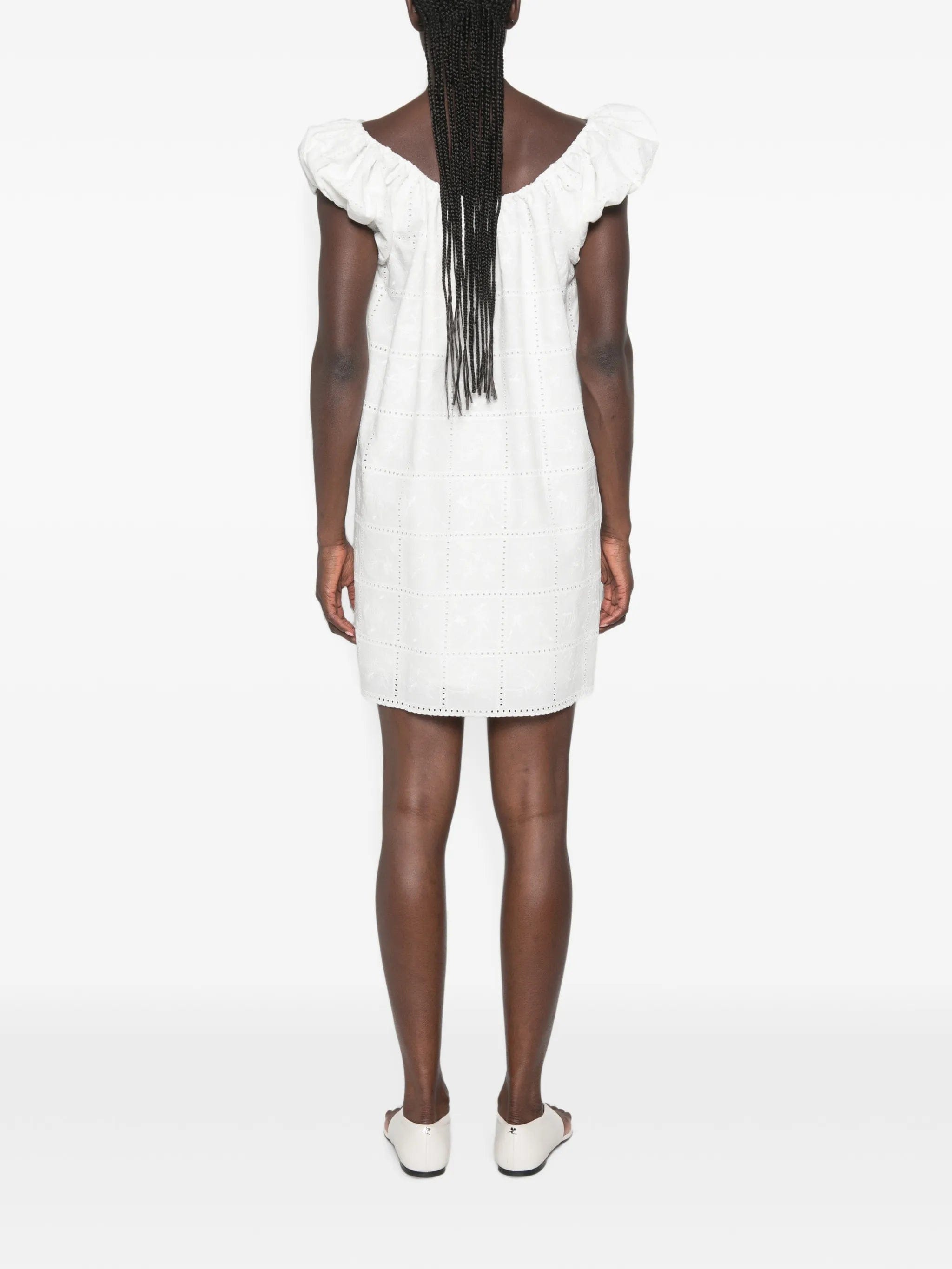 Faithfull Serafina puff - sleeve mini dress
