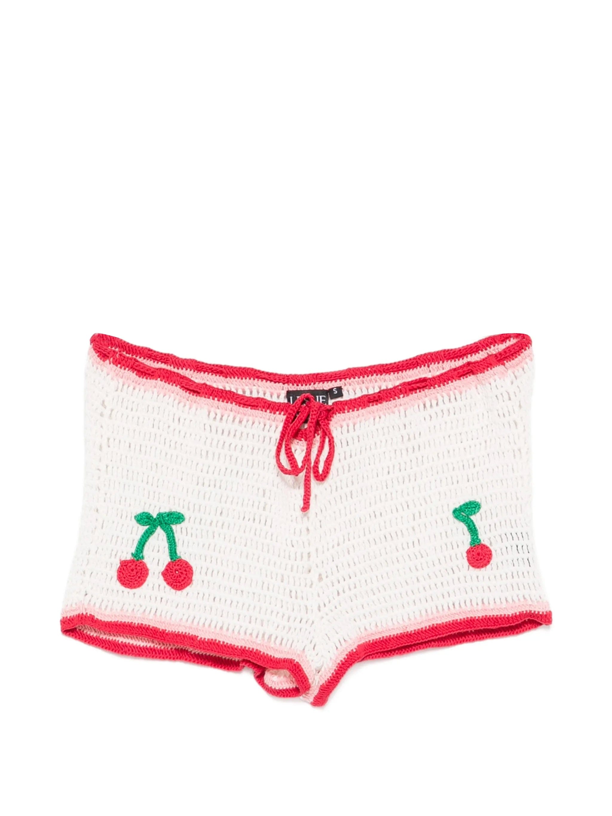 Leslie Amon La Ruby Crochet Shorts