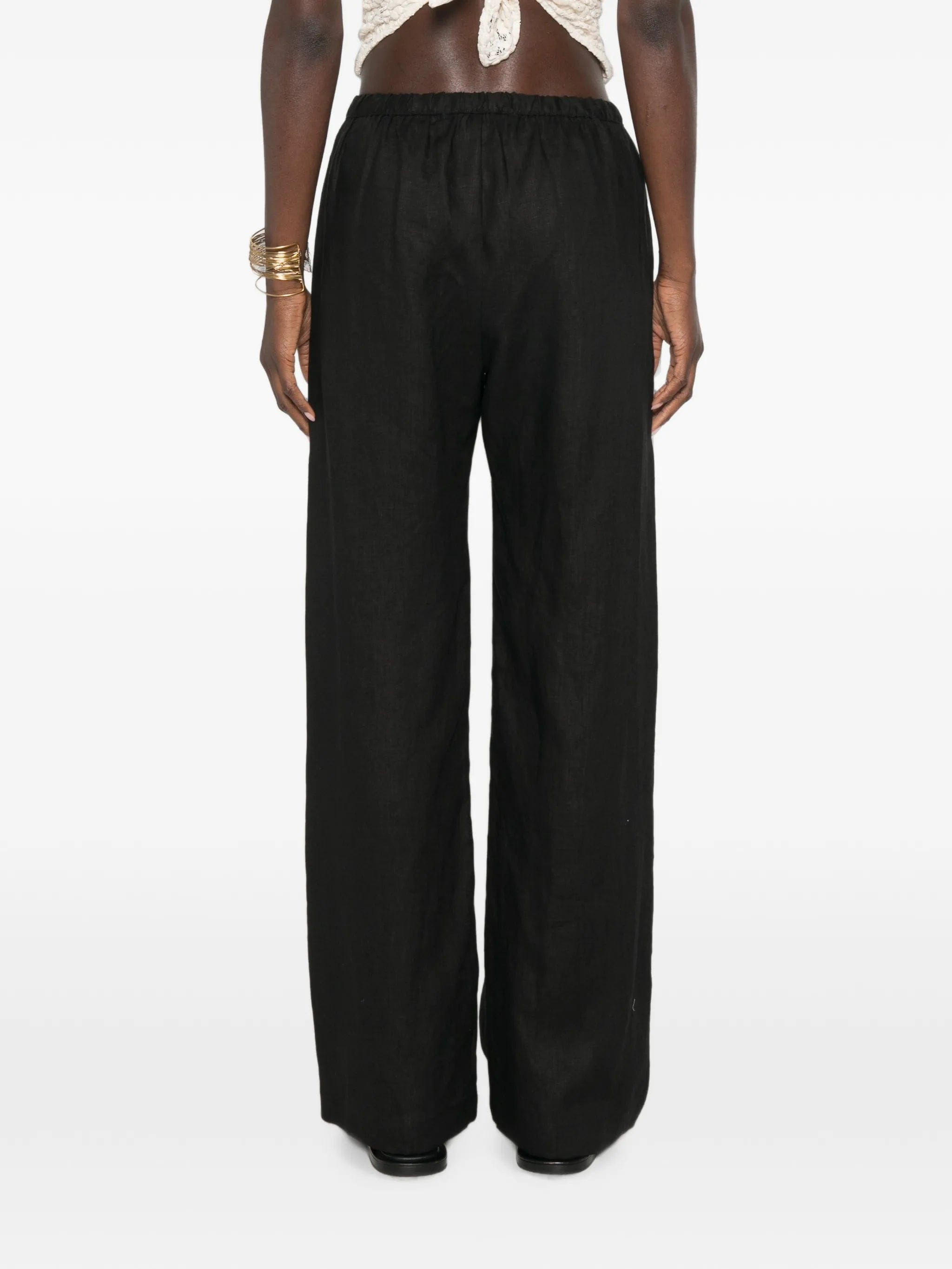 Enza Costa elasticated - waist wide - leg trousers