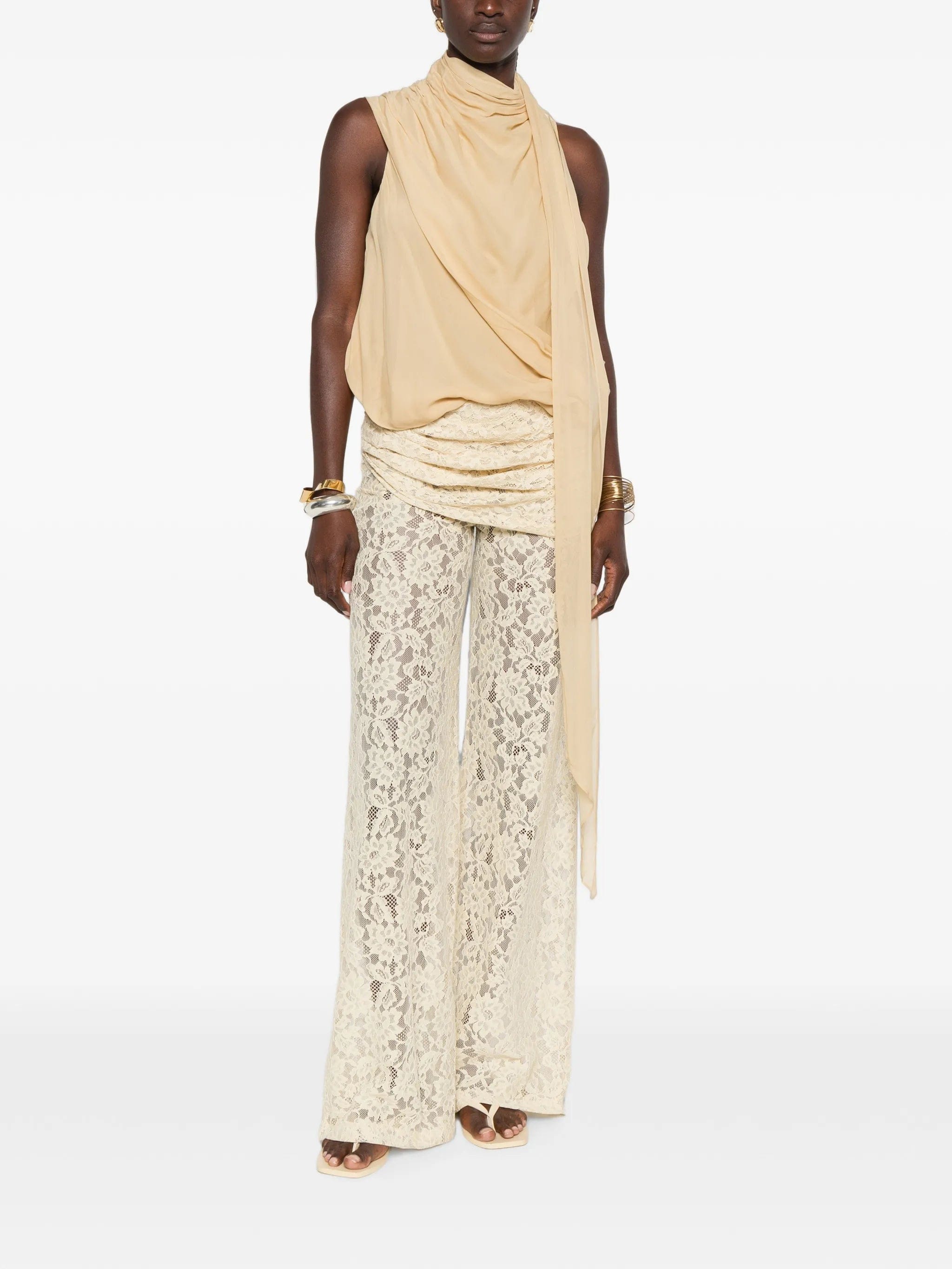 De la Vali Rocio floral - lace trousers