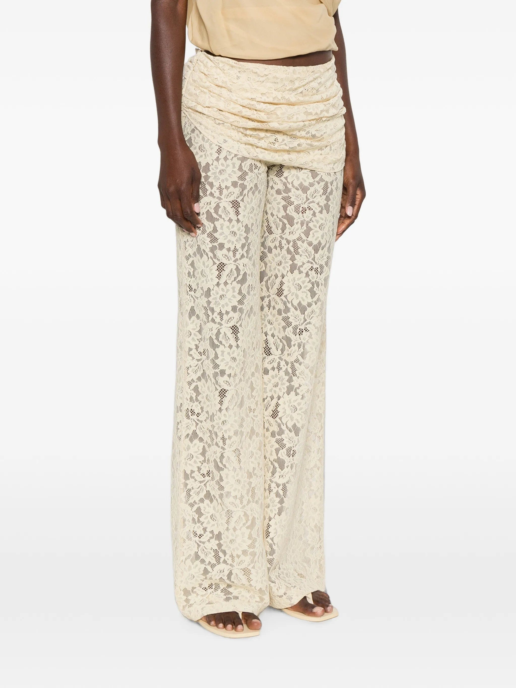 De la Vali Rocio floral - lace trousers