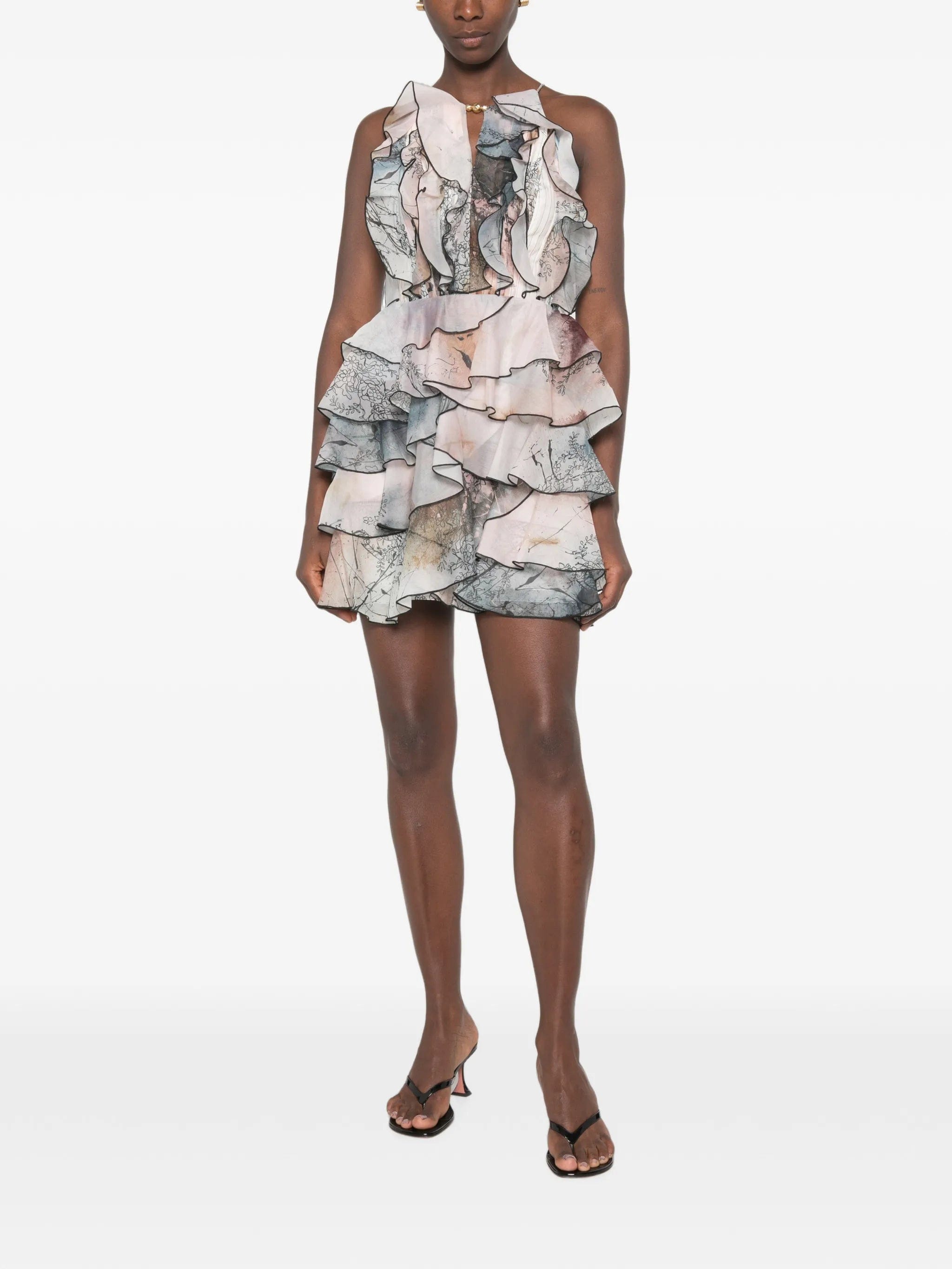 Aje Cleo ruffled mini dress