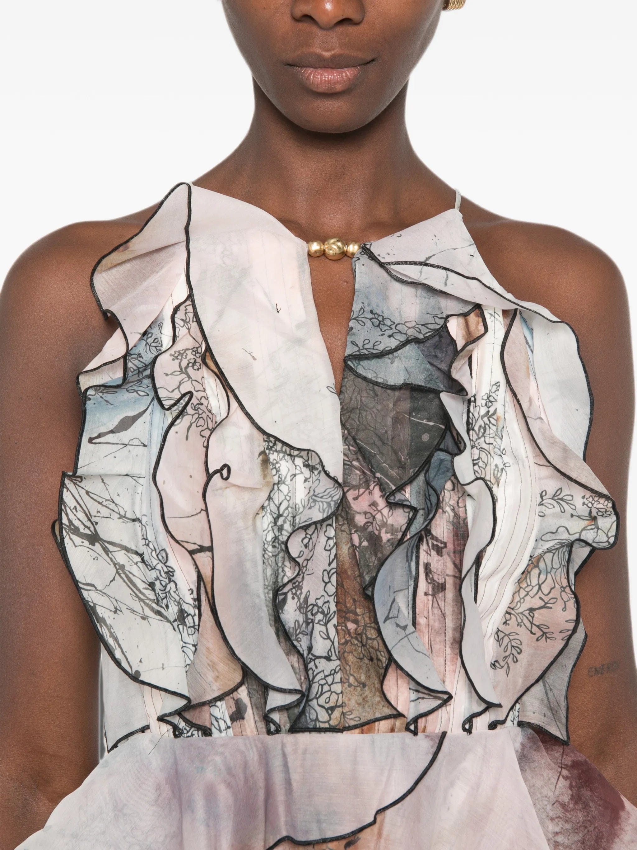 Aje Cleo ruffled mini dress