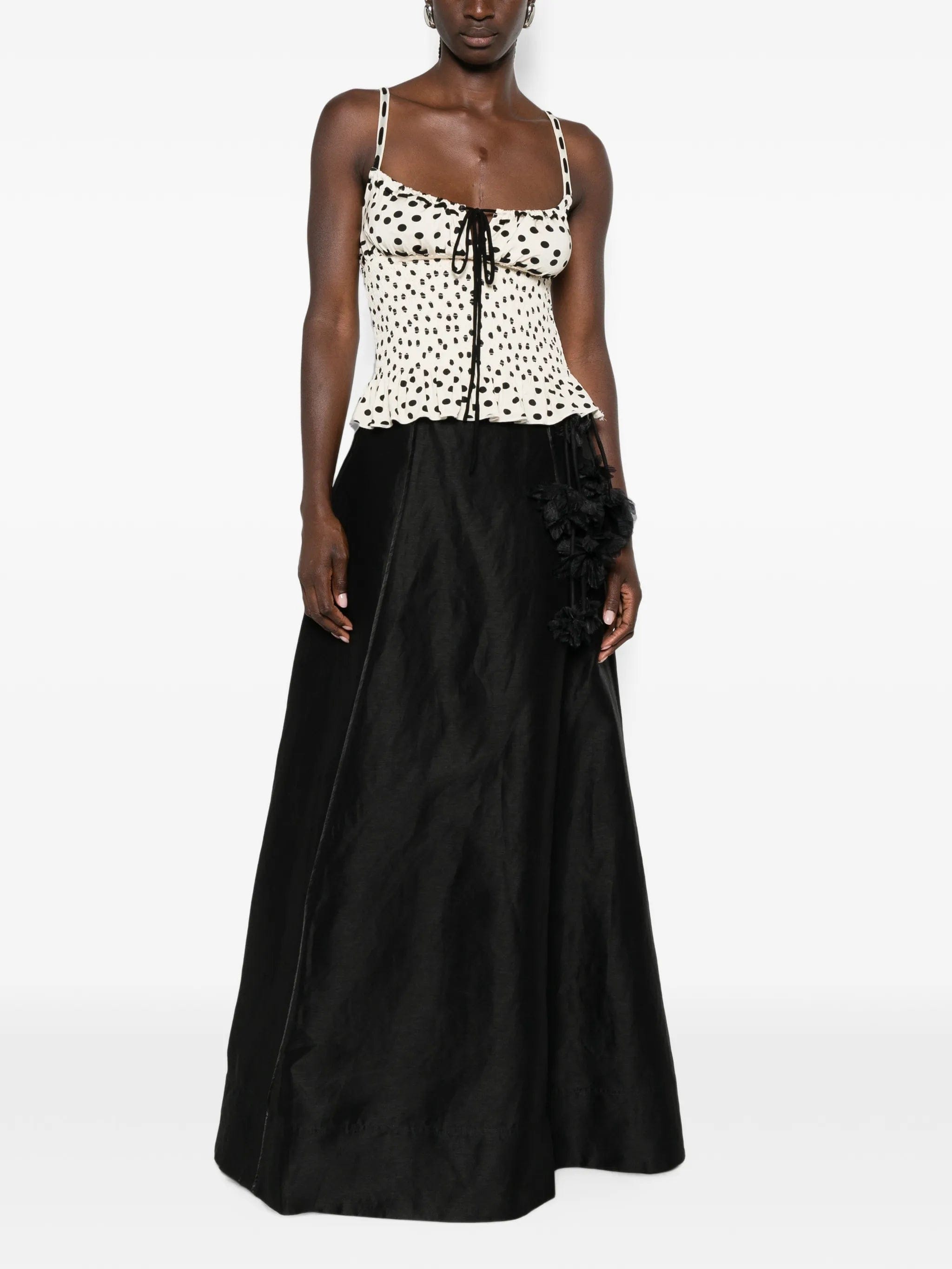 Aje Demi floral - embellished maxi skirt
