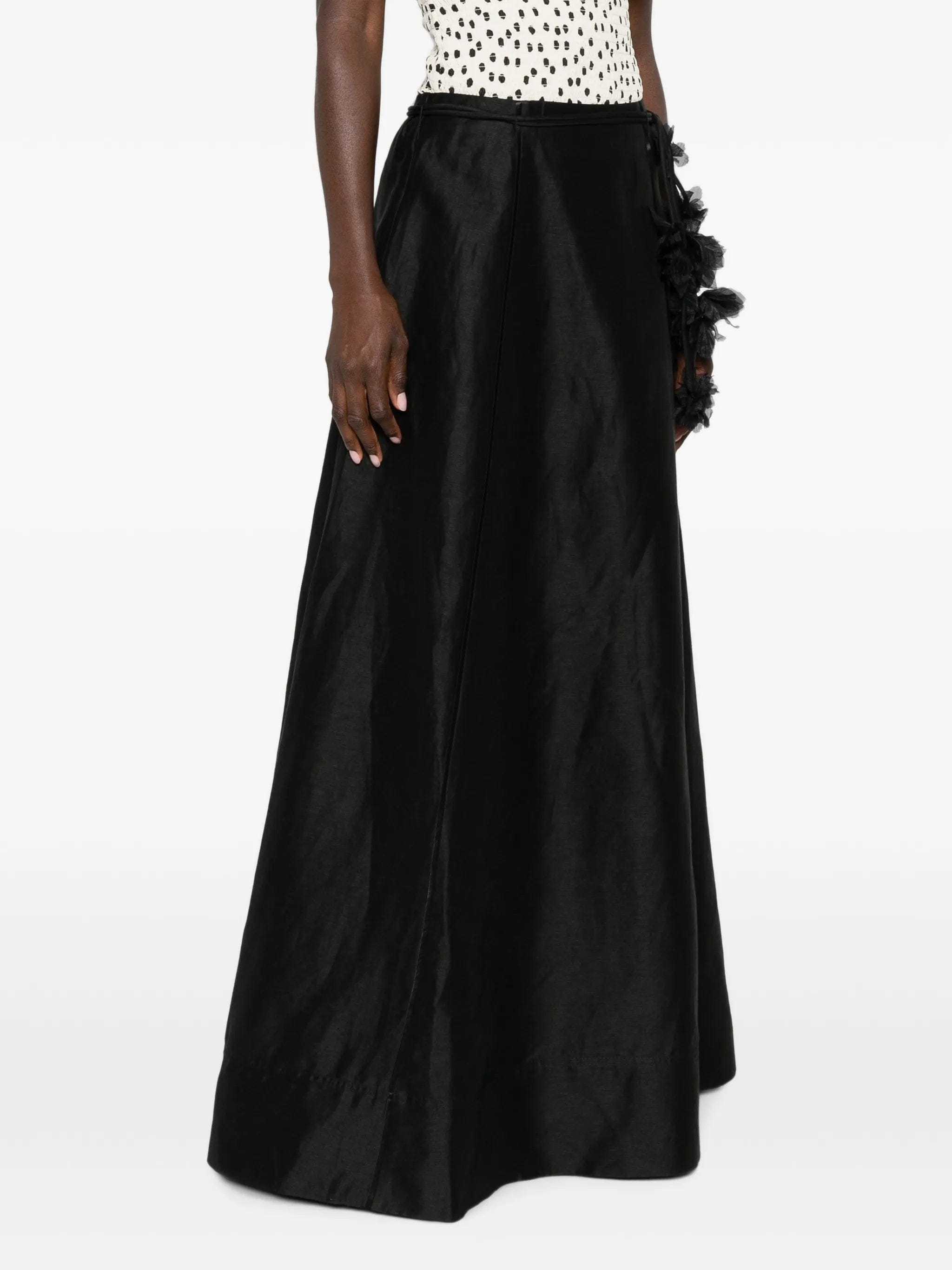 Aje Demi floral - embellished maxi skirt
