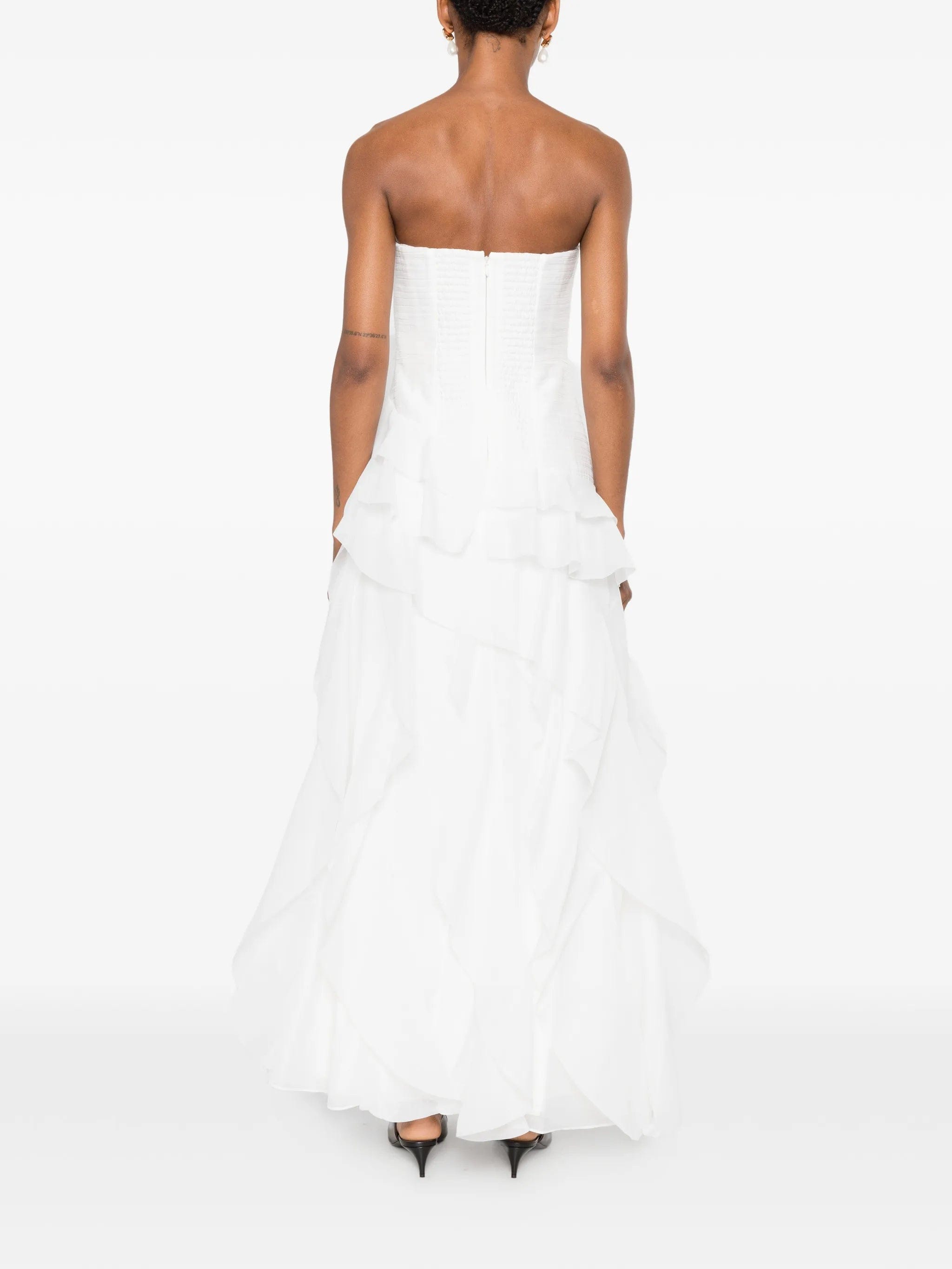 Aje Canyon ruffled gown